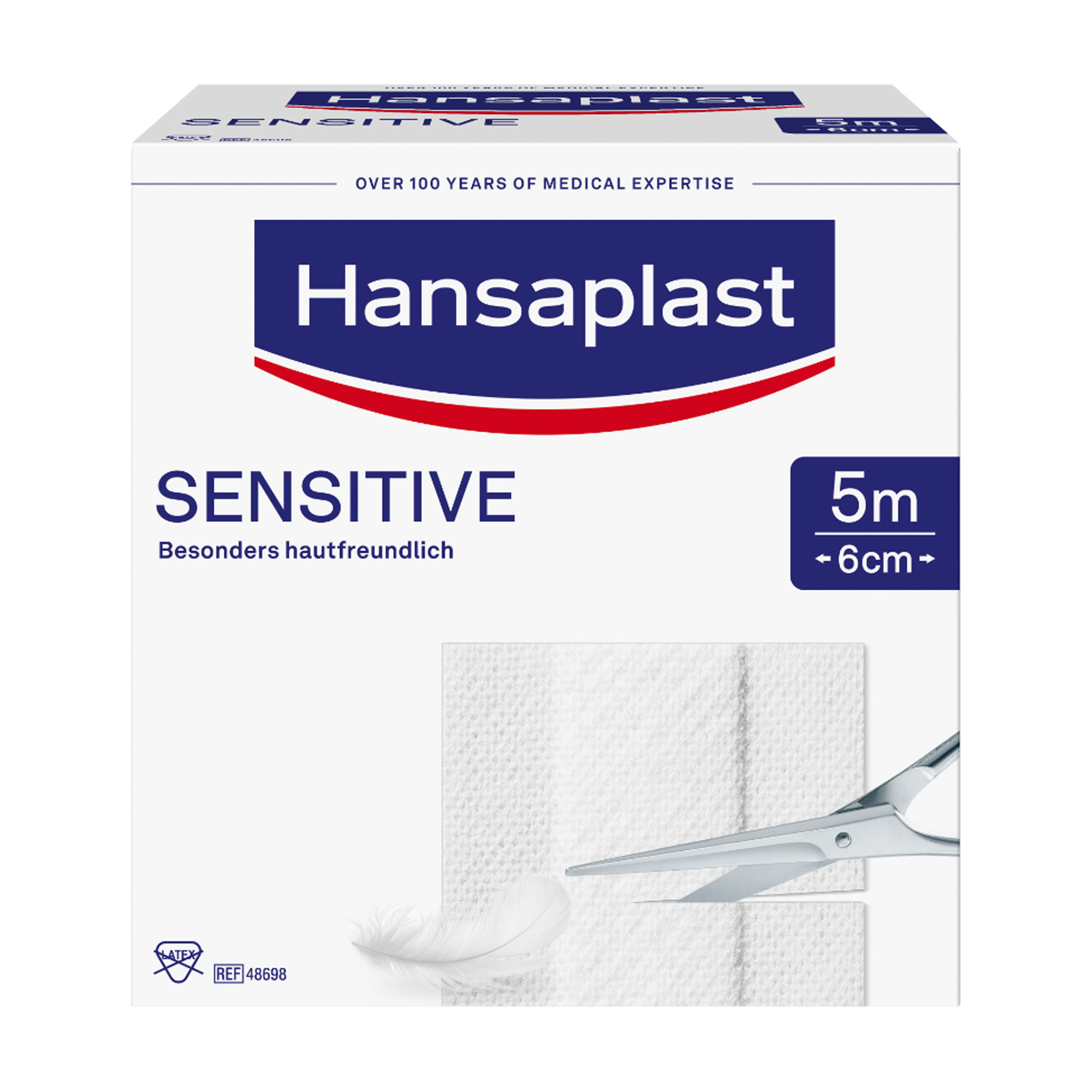 Hansaplast Sensitive Pflaster 6 cmx5 m Rolle