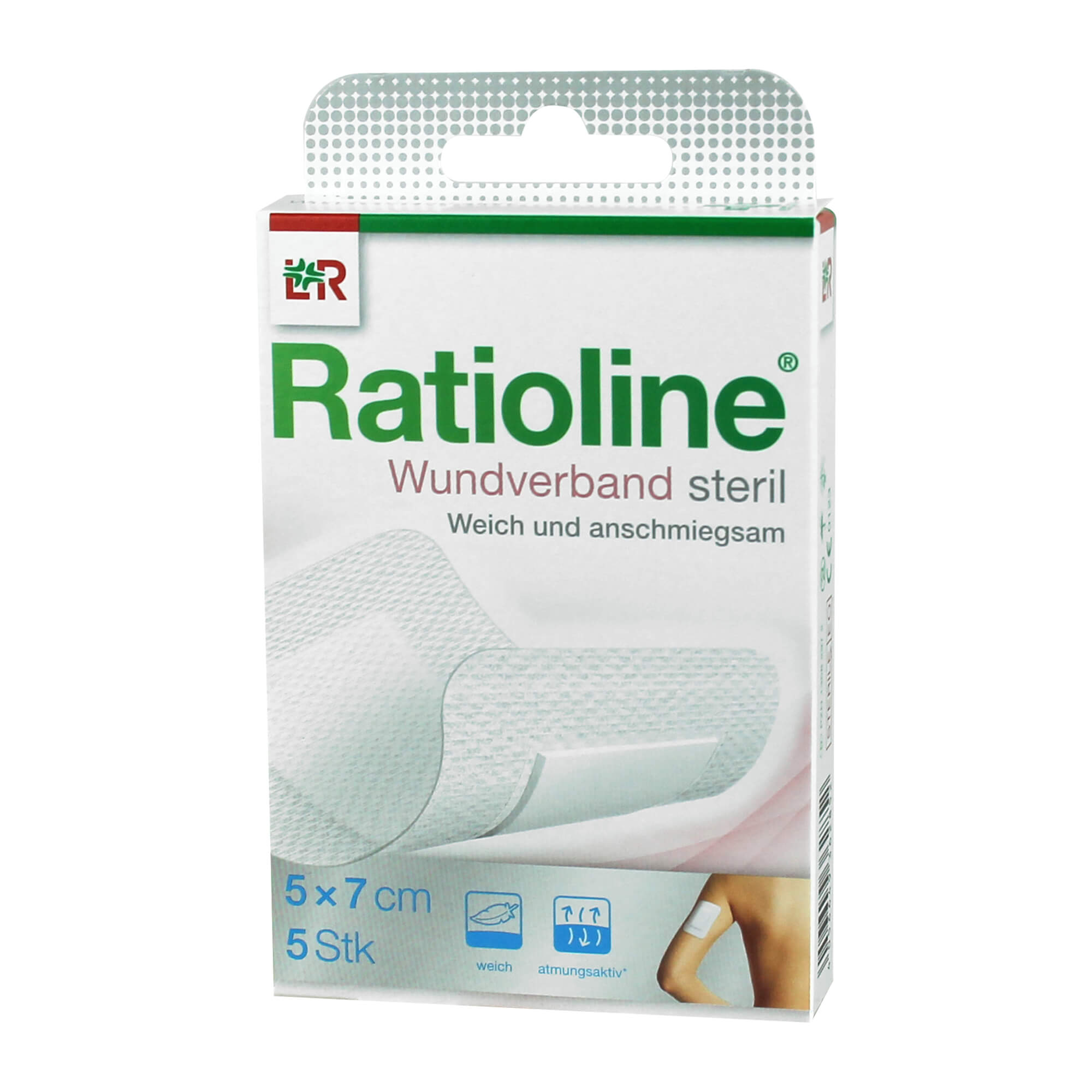 Ratioline Wundverband 7x5 cm steril