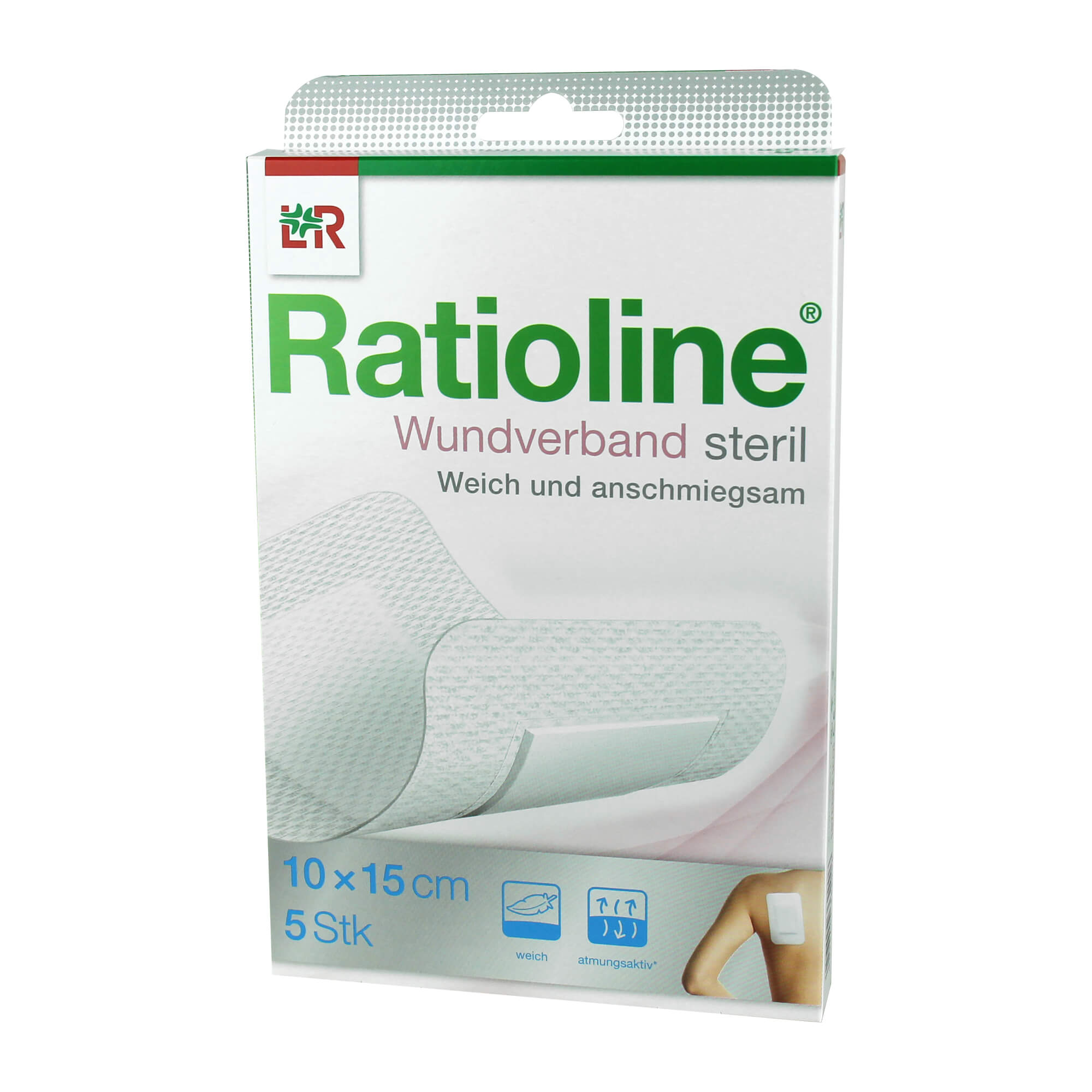 Ratioline Wundverband 15x10 cm steril