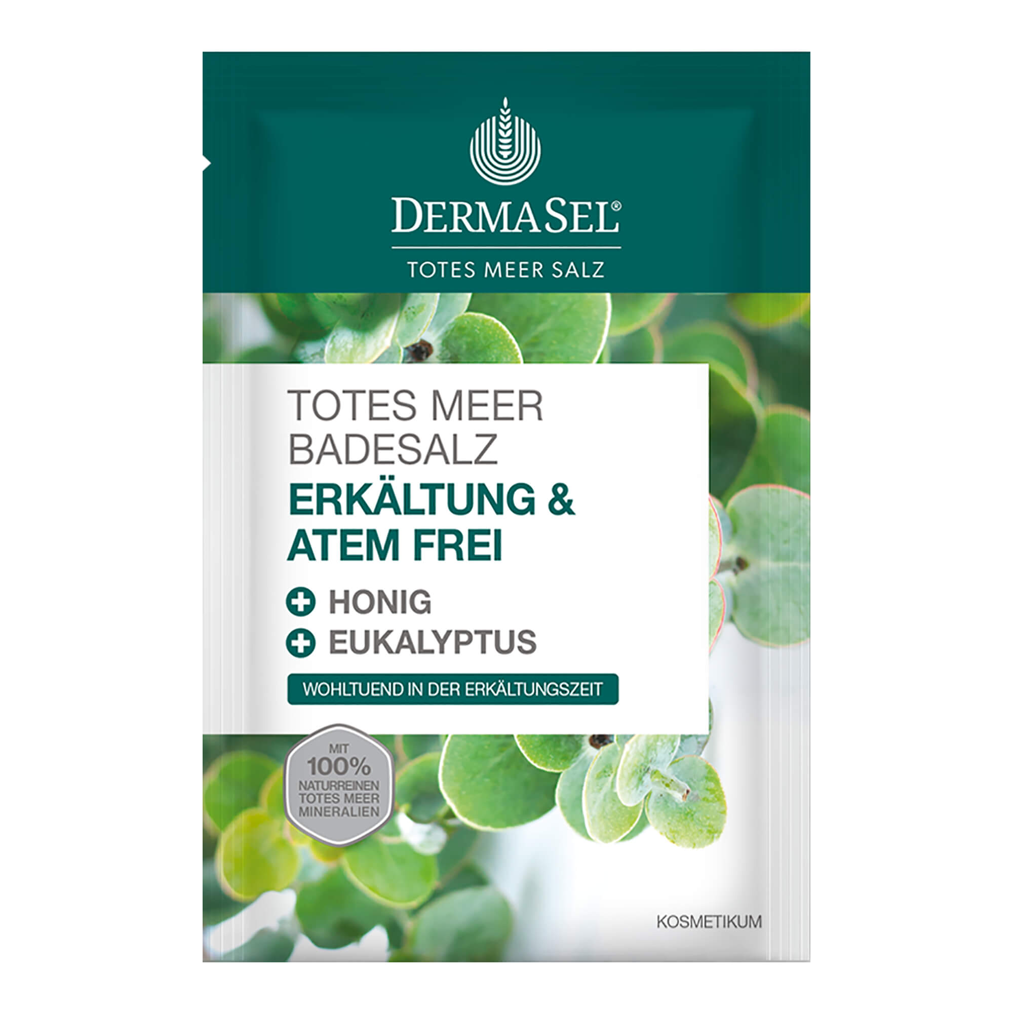 Dermasel Totes Meer Badesalz Erkältung & Atemfrei 80 g Bad