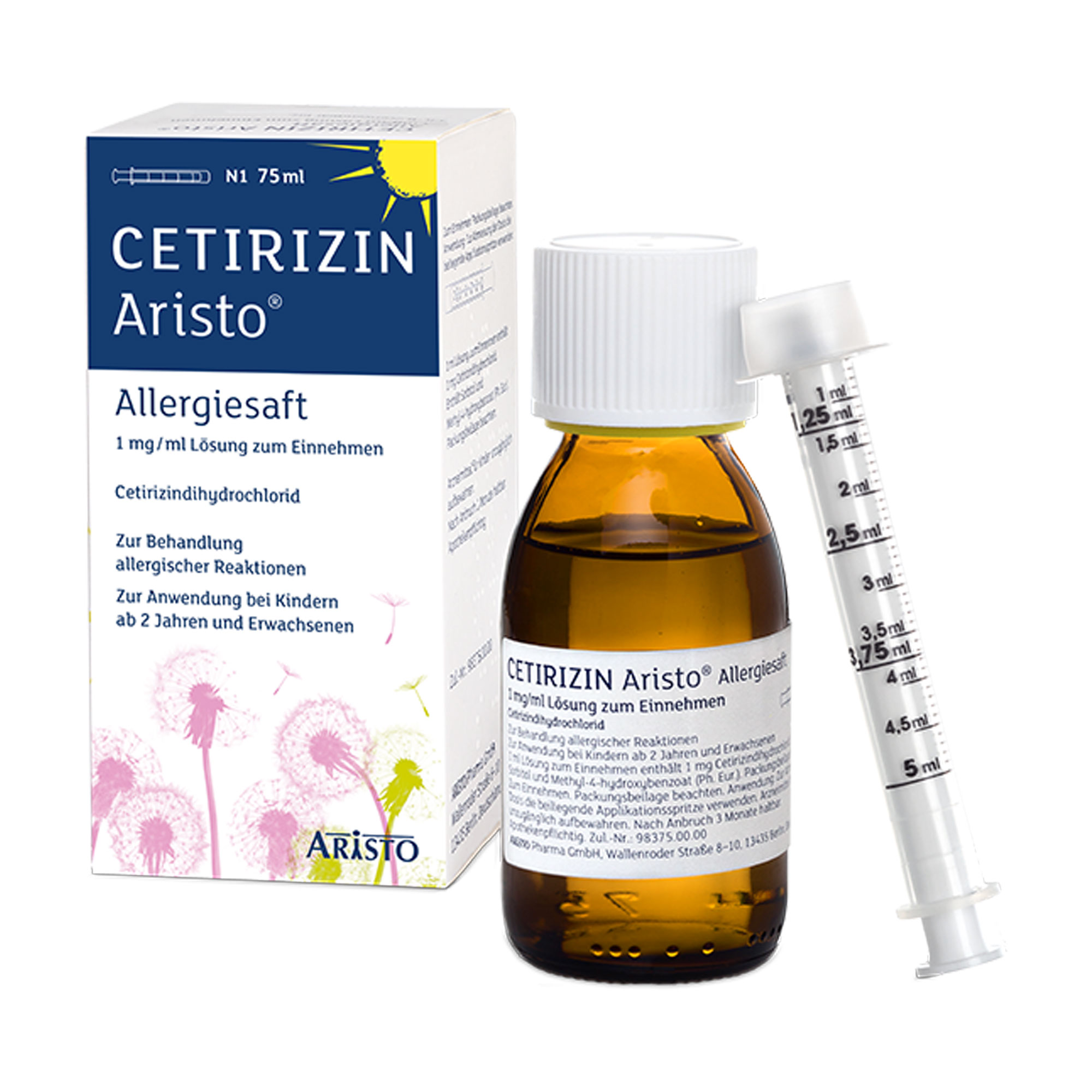 Cetirizin Aristo Allergiesaft 1 Mg/Ml Lösung Zum Einnehmen - None