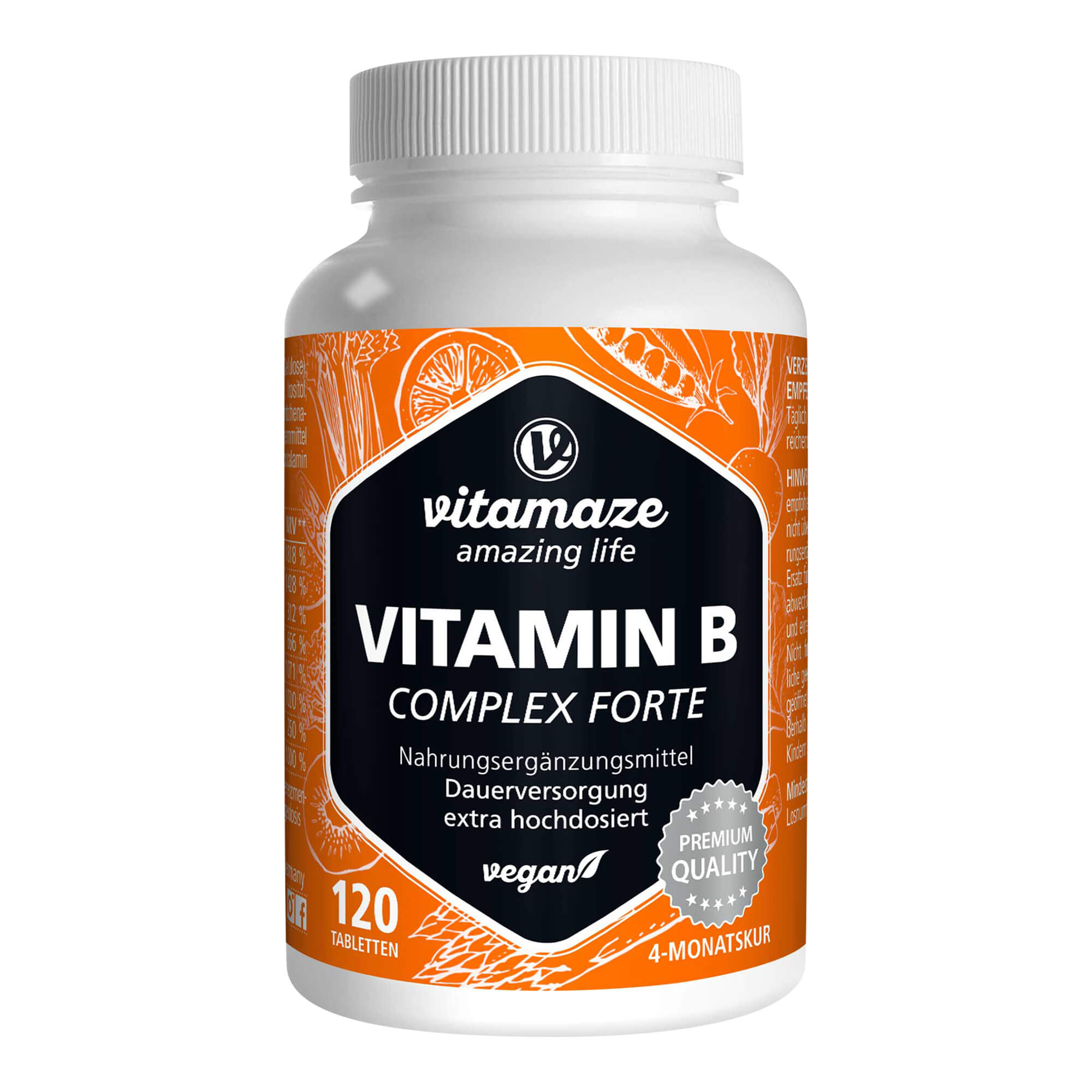 Vitamin B-Complex extra hochdosiert vegan Tabletten