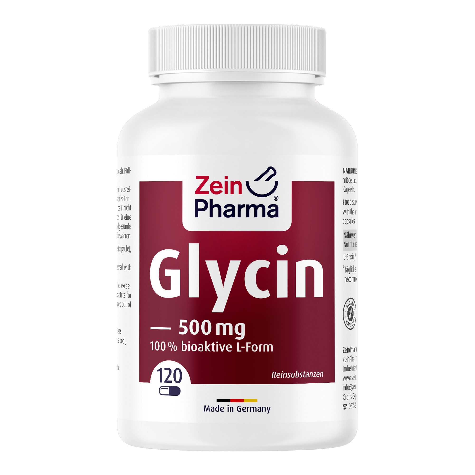 Glycin 500 mg in veg.HPMC Kapseln Zeinpharma