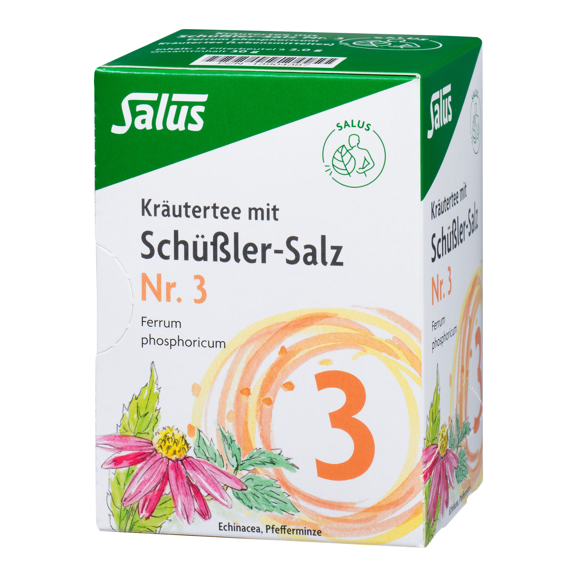 Kräutertee mit Schüssler-Salz Nr.3 Salus Fbeutel