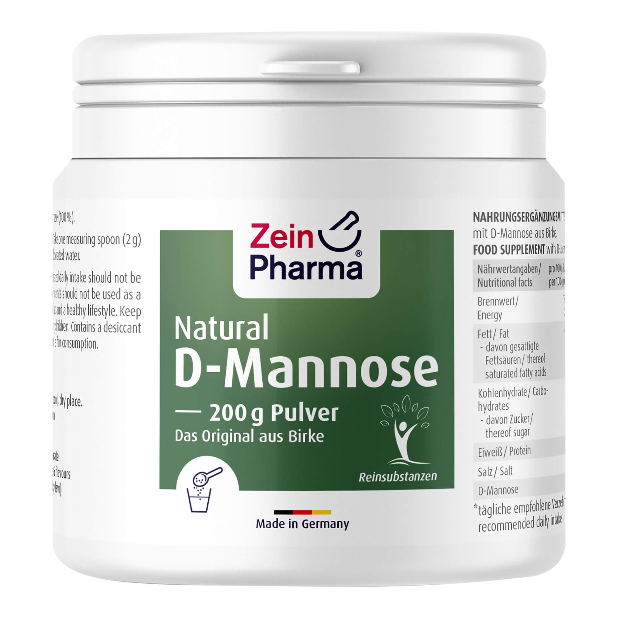 Natural D-Mannose aus Birke Zeinpharma Pulver