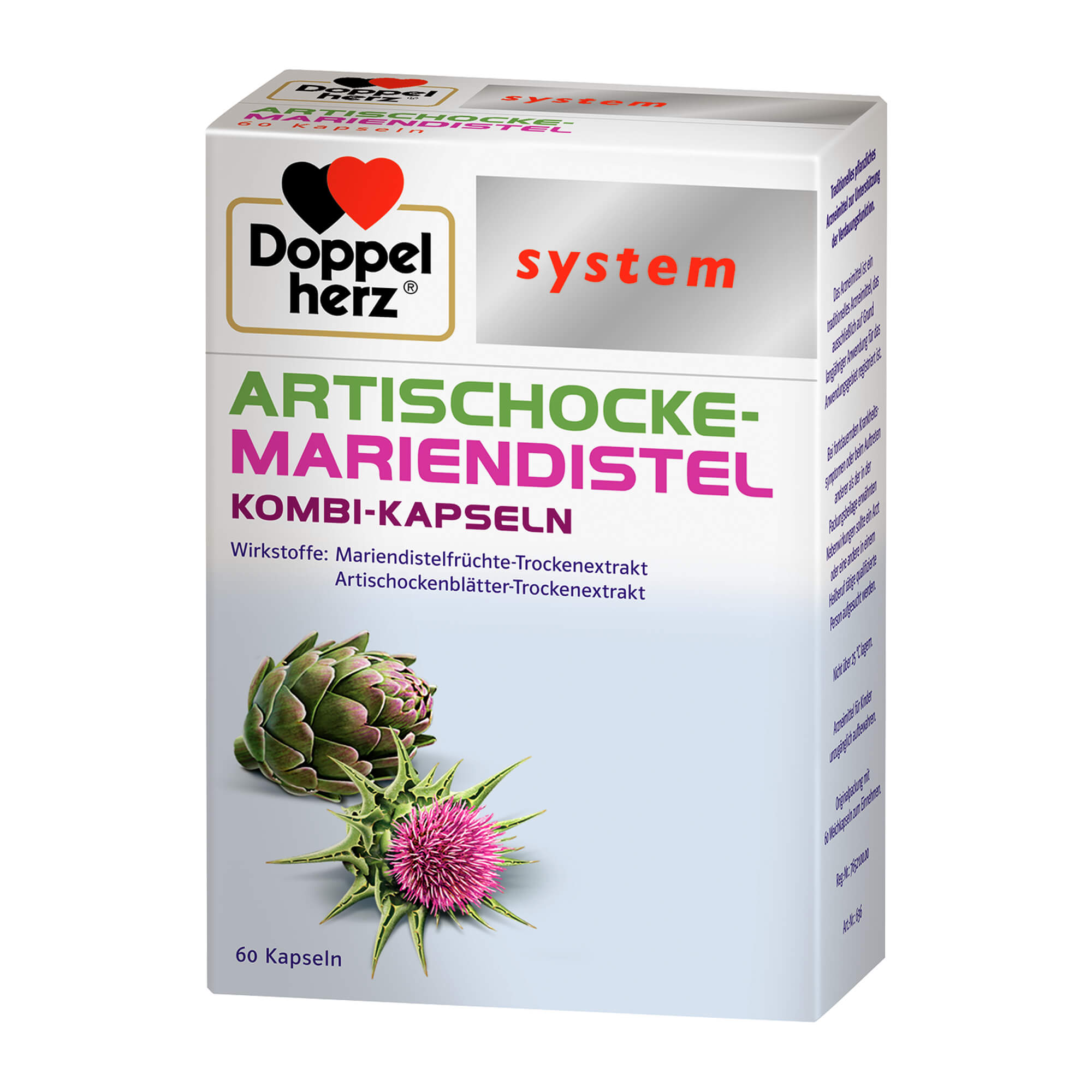 Doppelherz Artischocke-Mariendistel System Weichkapseln - None