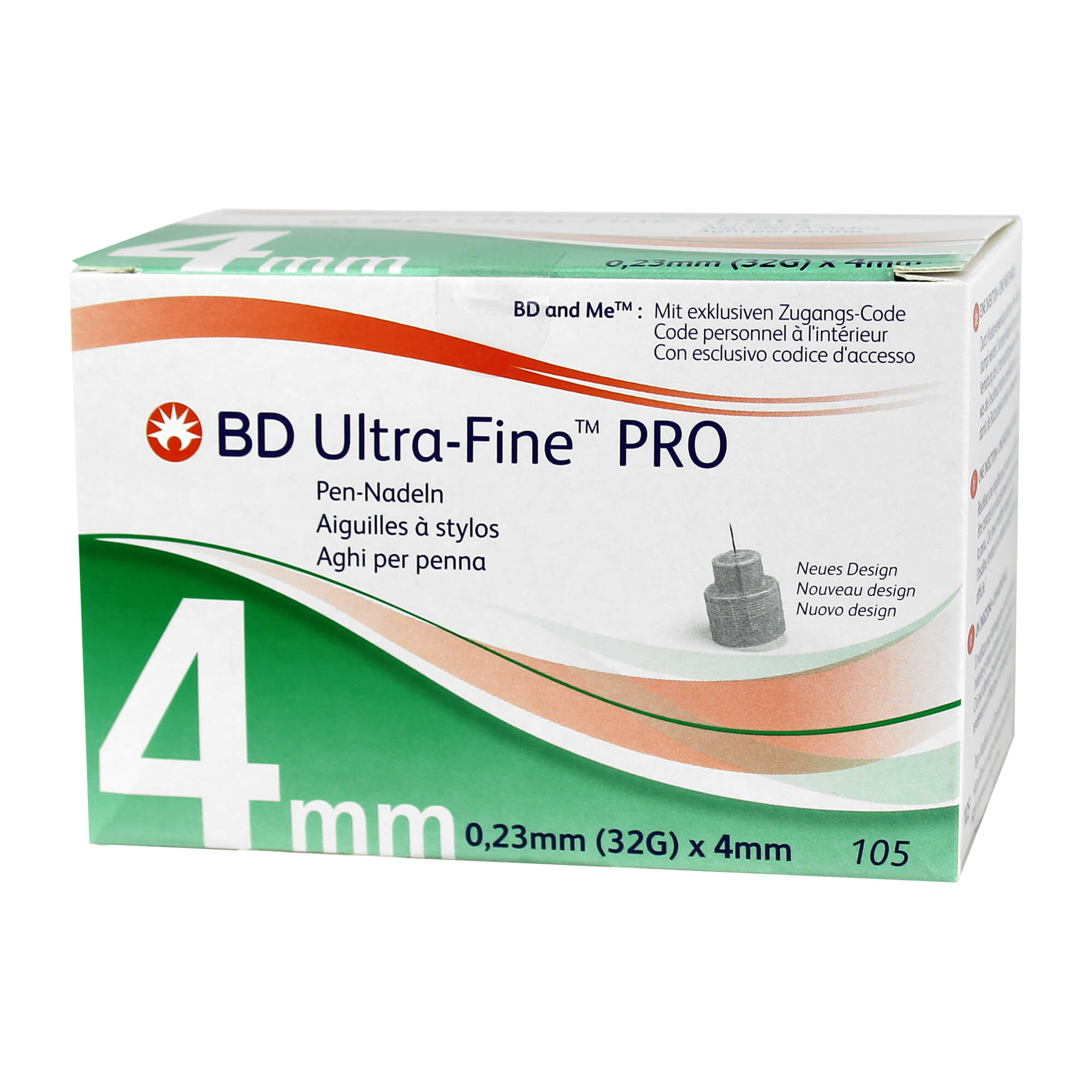 Bd Ultra-Fine Pro Pen-Nadeln 4 Mm 32 G - None