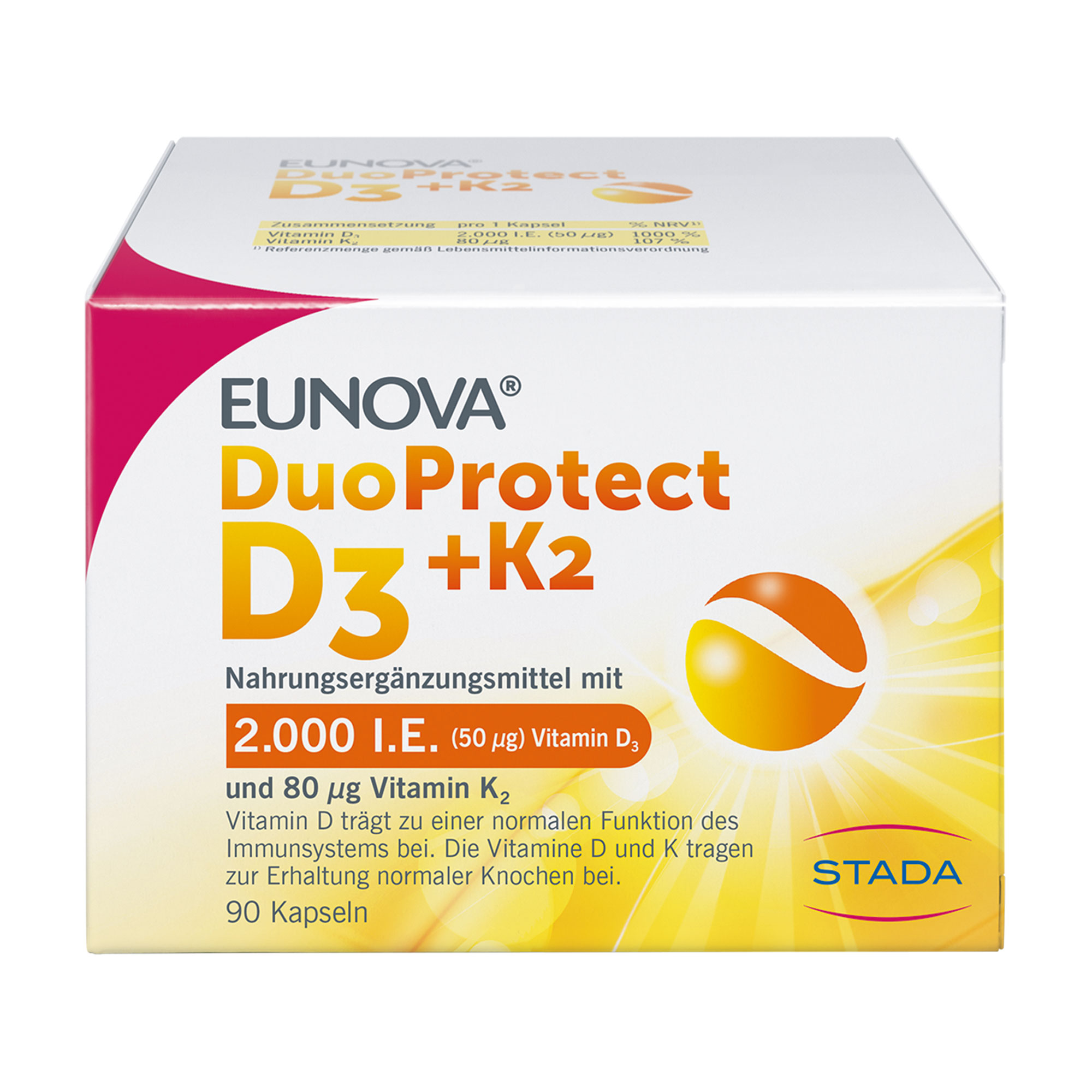 Eunova Duoprotect D3 + K2 2000 I.E. Kapseln - None