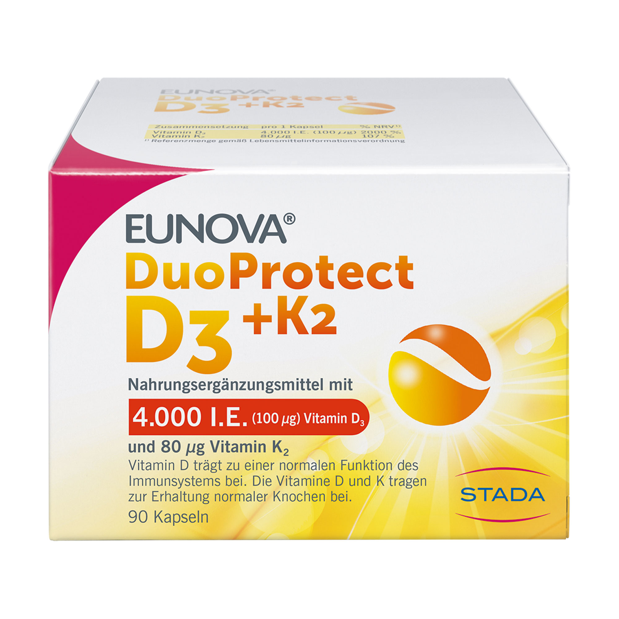 Eunova Duoprotect D3 + K2 4000 I.E. Kapseln - None