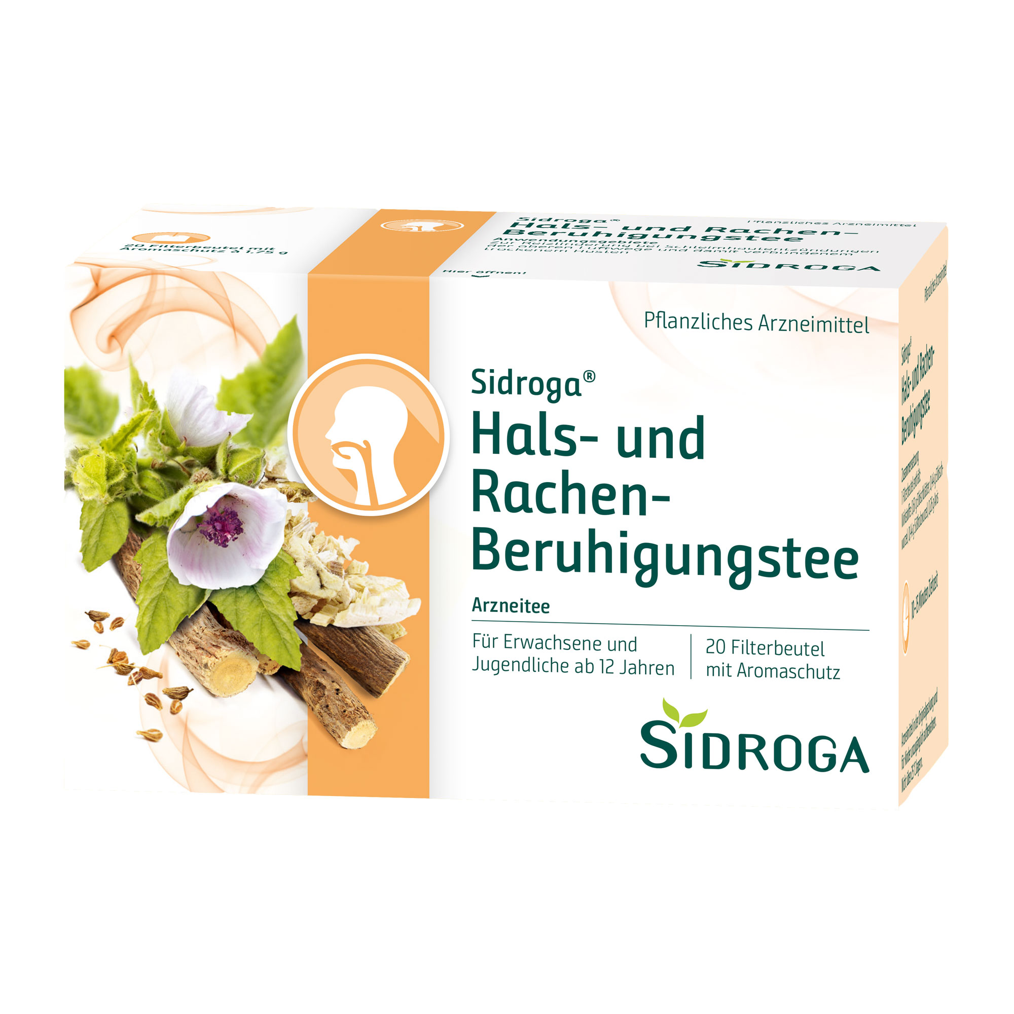 Sidroga Hals- und Rachen-Beruhigungstee Filterbeutel