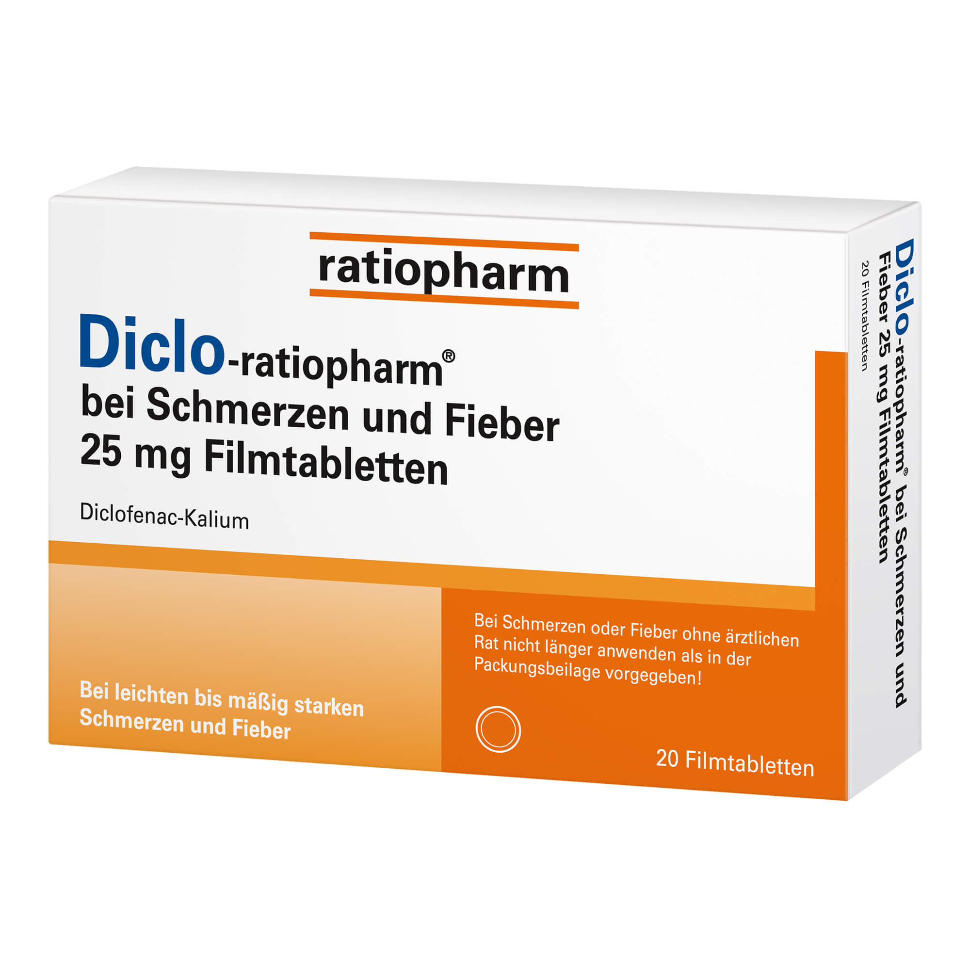 Diclo-Ratiopharm Bei Schmerzen Und Fieber 25 Mg Fta - None