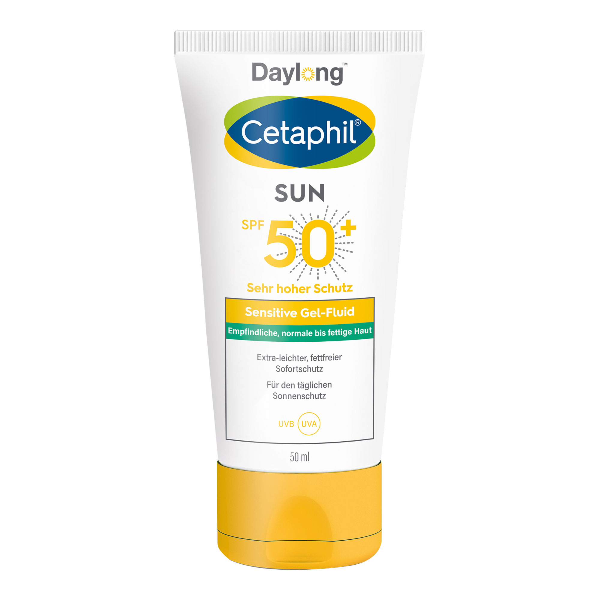 Cetaphil Sun sensitive Gel-Fluid SPF 50 + Sonnenschutz Gesicht