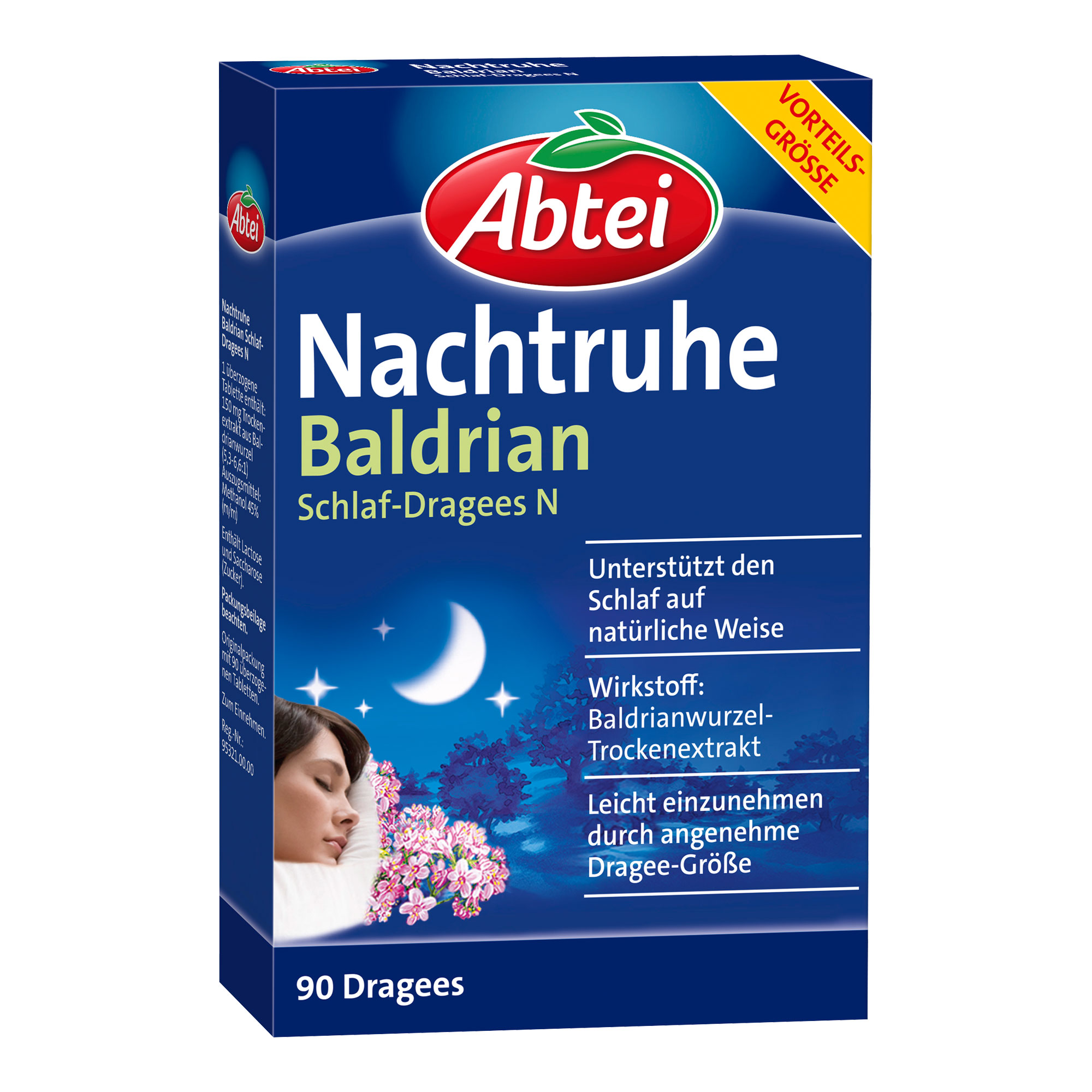 Abtei Nachtruhe Baldrian Schlaf-Dragees N - None