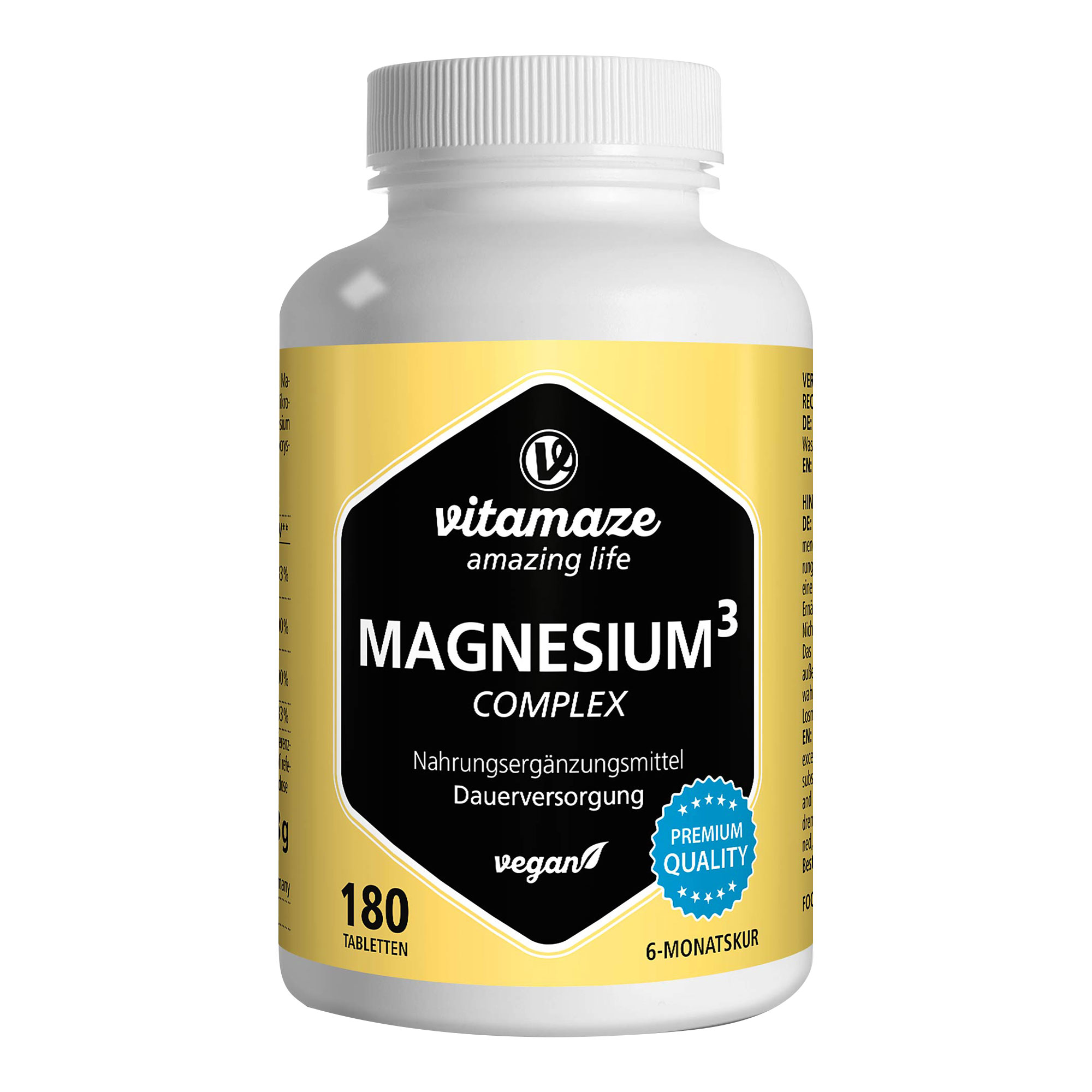 Magnesium 350 mg Komplex Citrat / Oxid / Carbonat vegan Tabletten