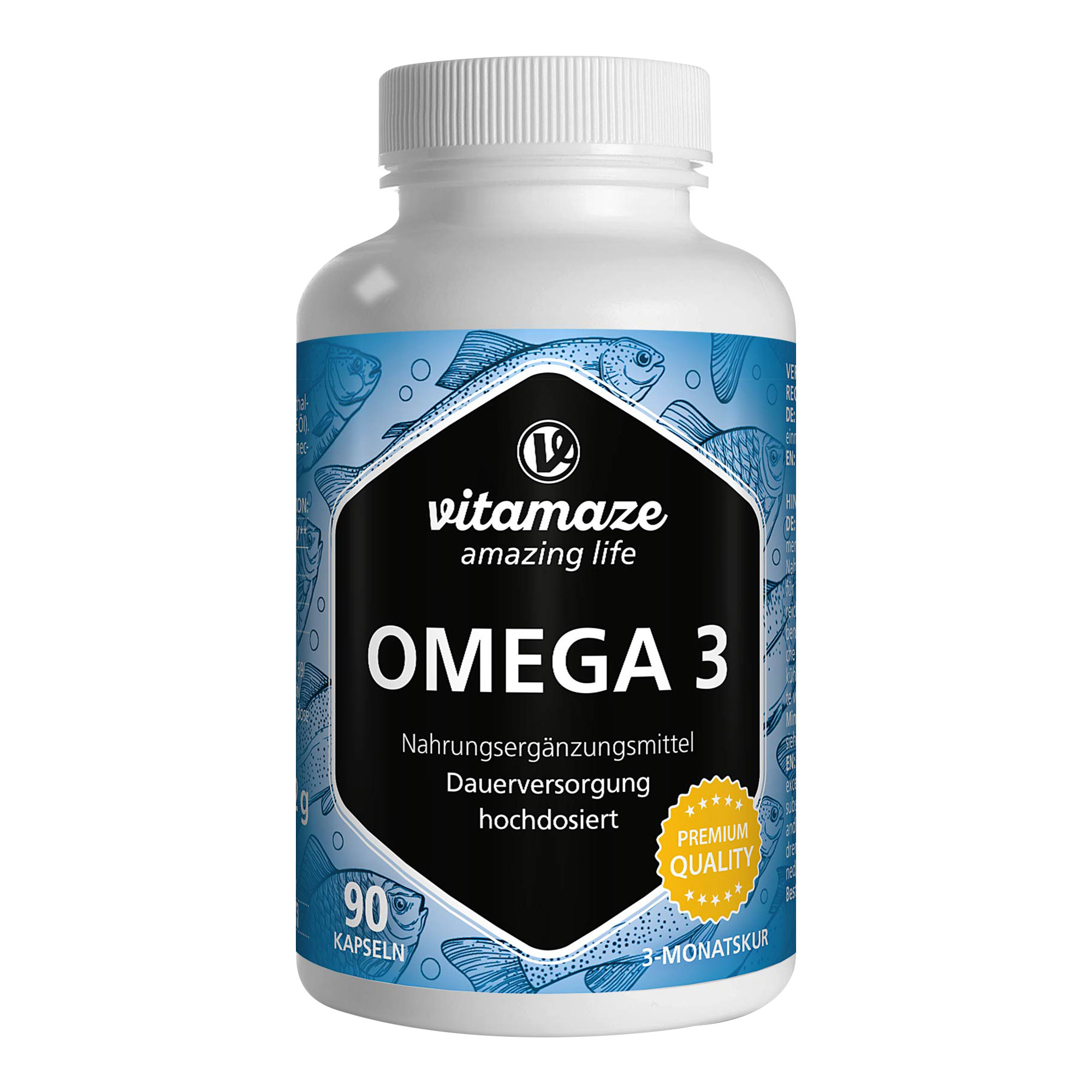 Omega-3 1000 mg EPA 400 / DHA 300 hochdosiert Kapseln