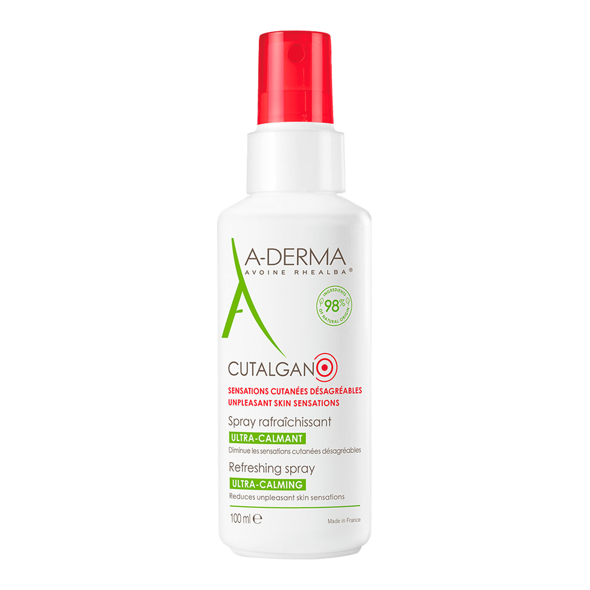 A-Derma Cutalgan Refreshing Spray beruhigendes Spray Gegen Reizungen und Jucken der Haut 100 ml