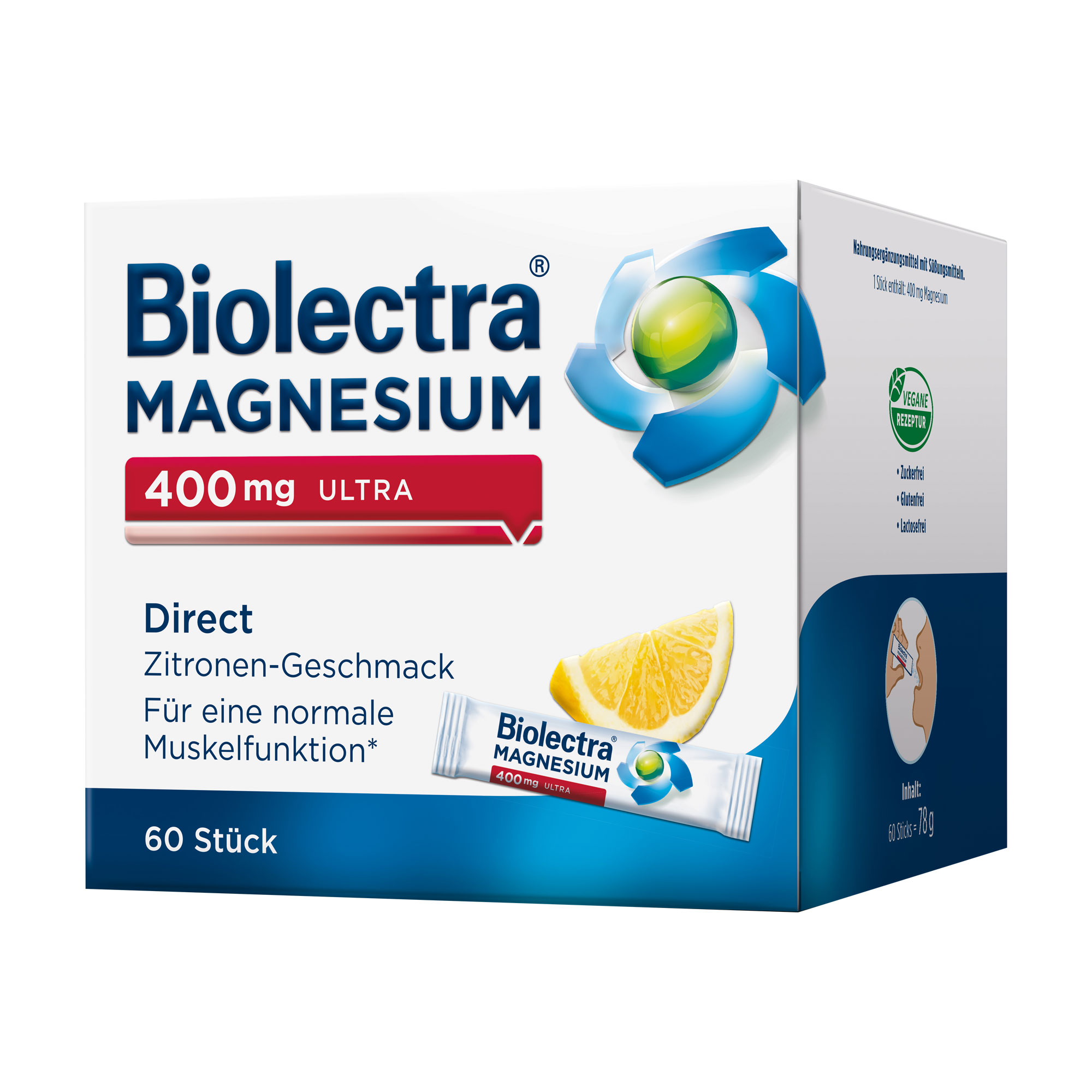 Biolectra Magnesium 400 mg ultra Direct Zitrone