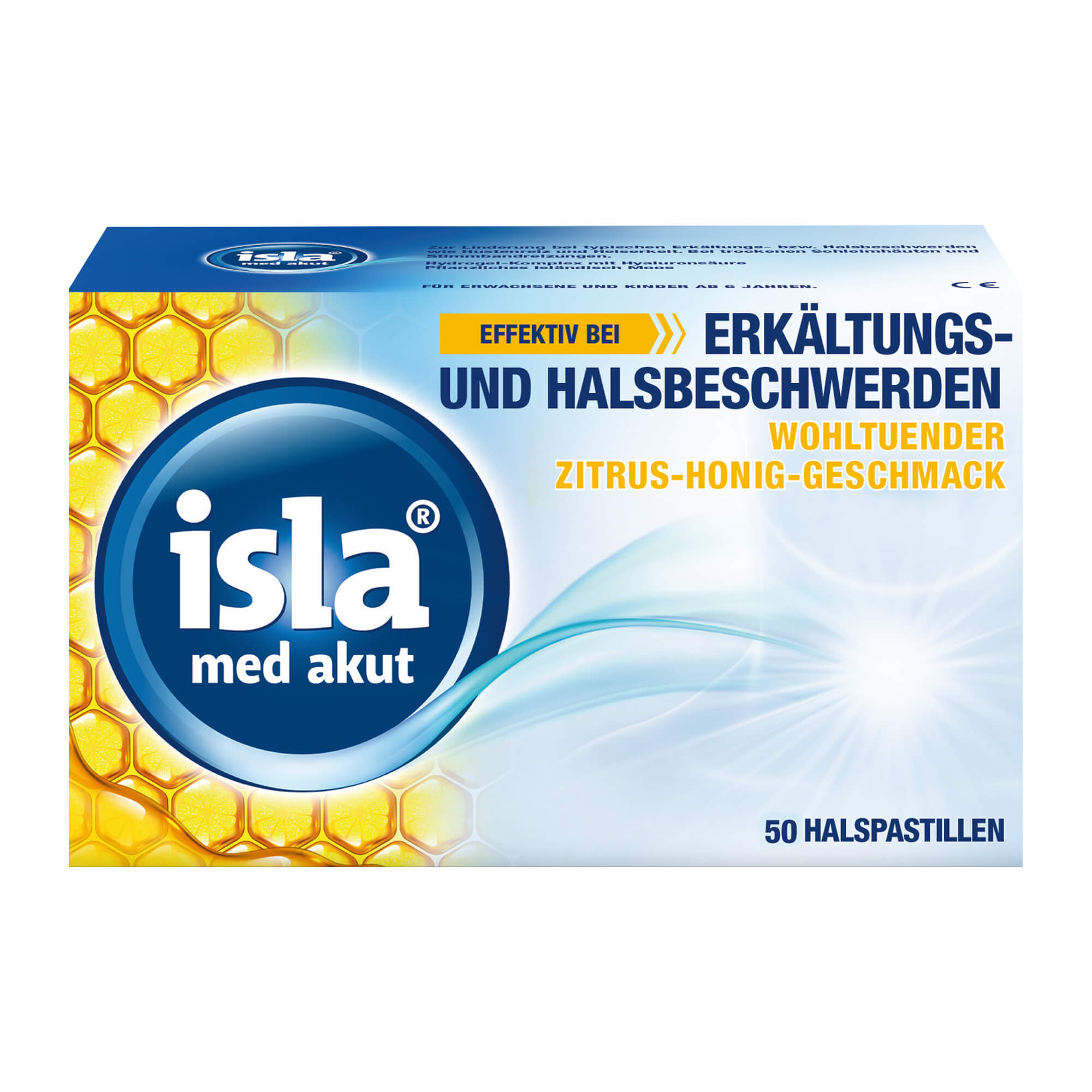 Isla Med Akut Zitrus-Honig Pastillen - None