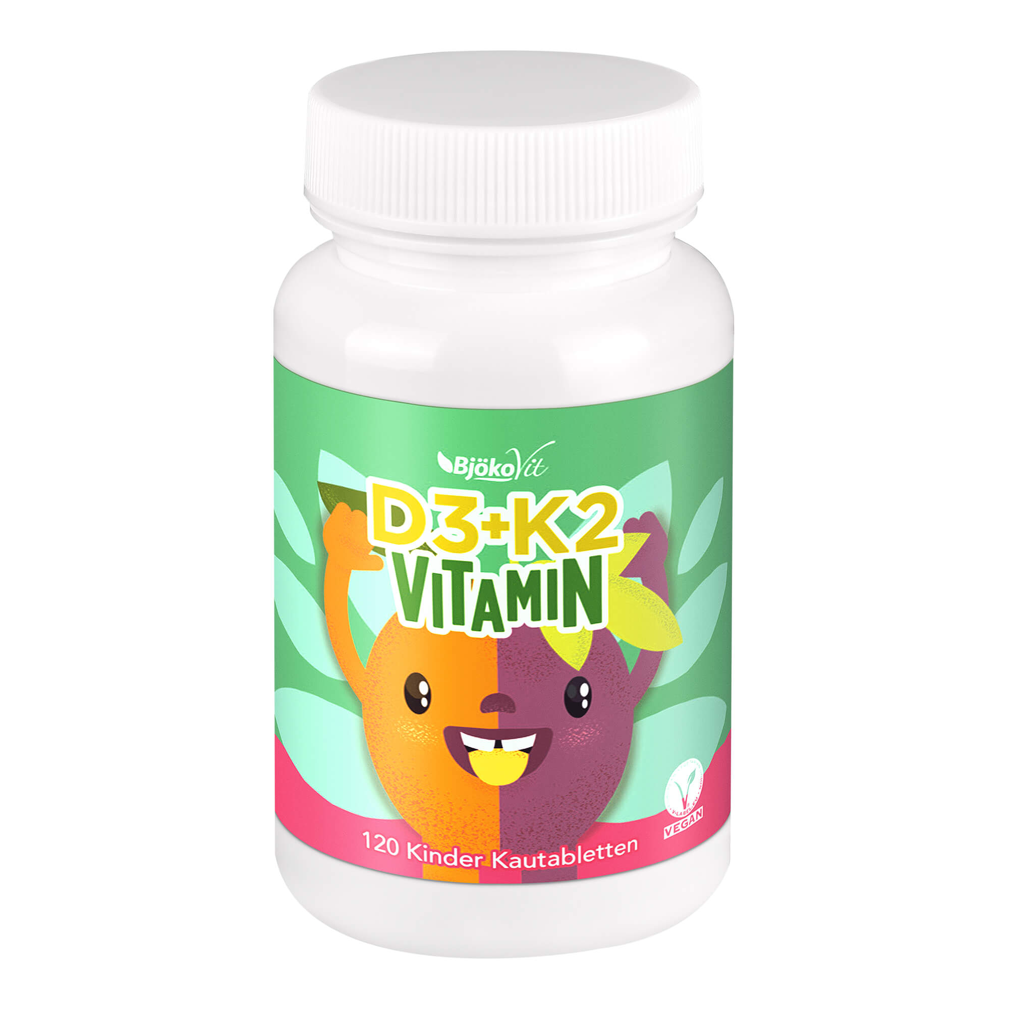 Vitamin D3 + K2 Kinder Kautabletten vegan