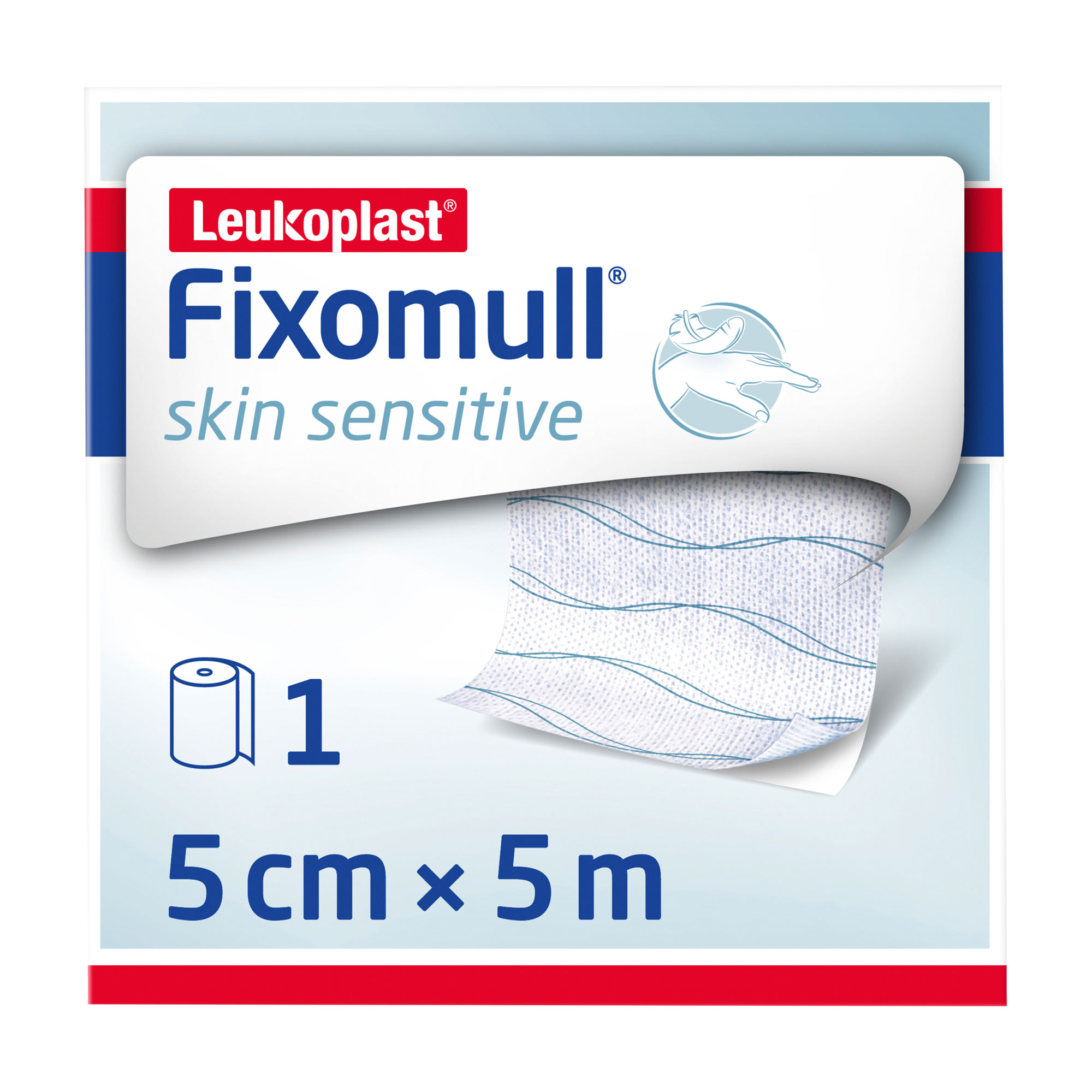 Fixomull Skin Sensitive 5 cmx5 m 1 St Pflaster