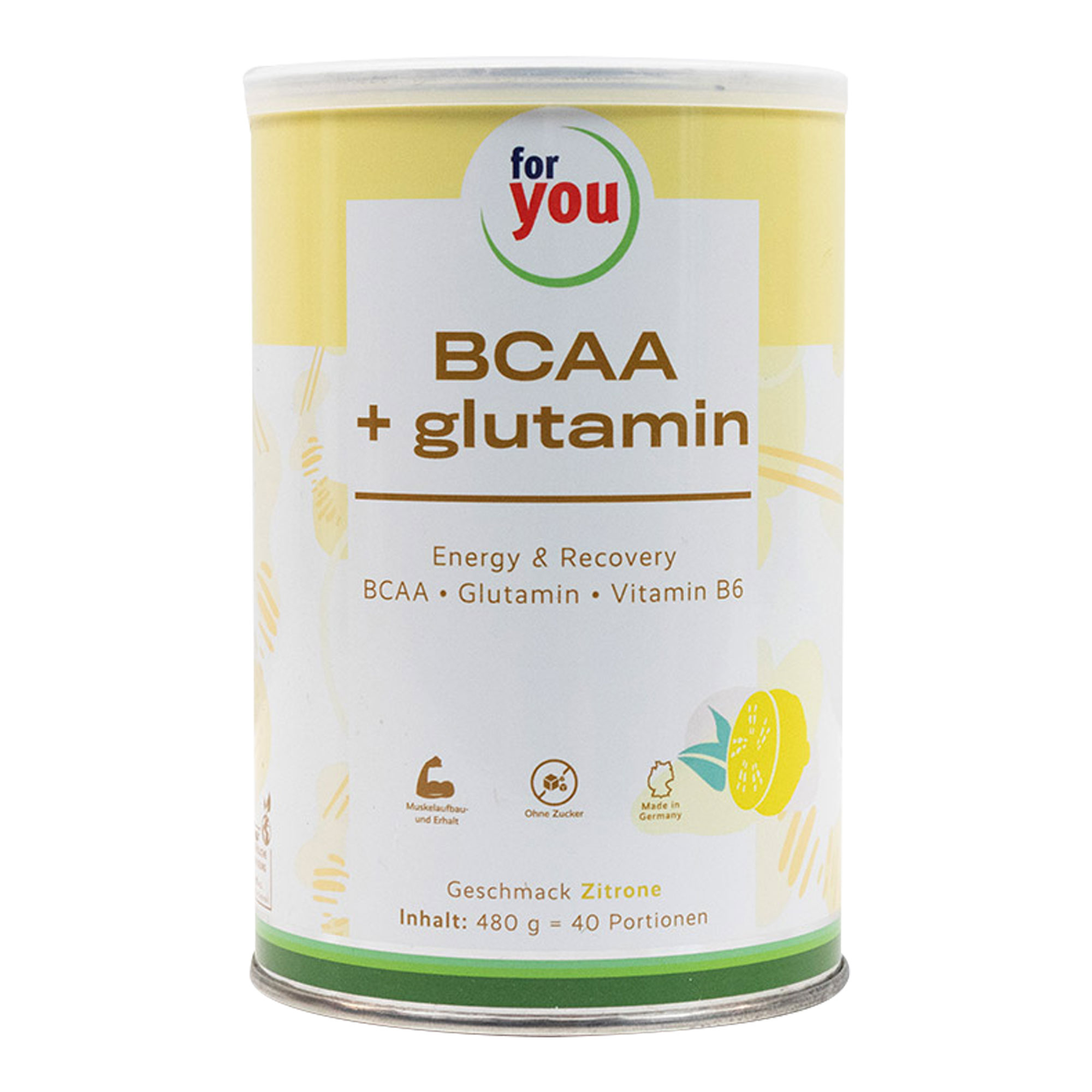 For You Bcaa + Glutamin Energy & Recovery Zitrone - None