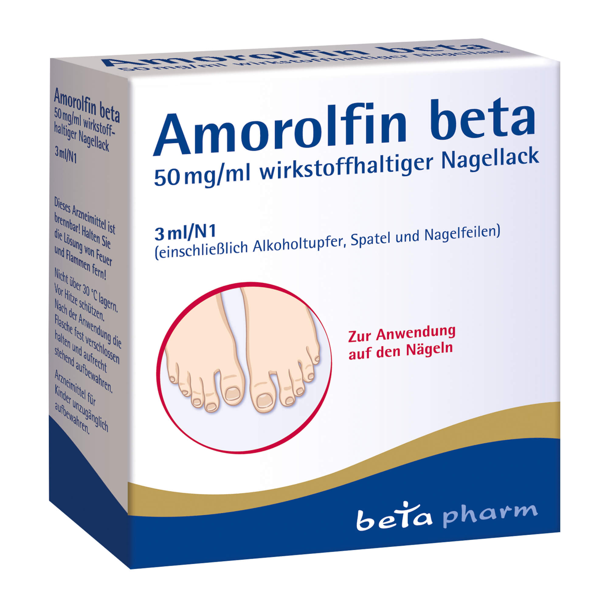 Amorolfin Beta 50 Mg/Ml Wirkstoffhaltiger Nagellack - None