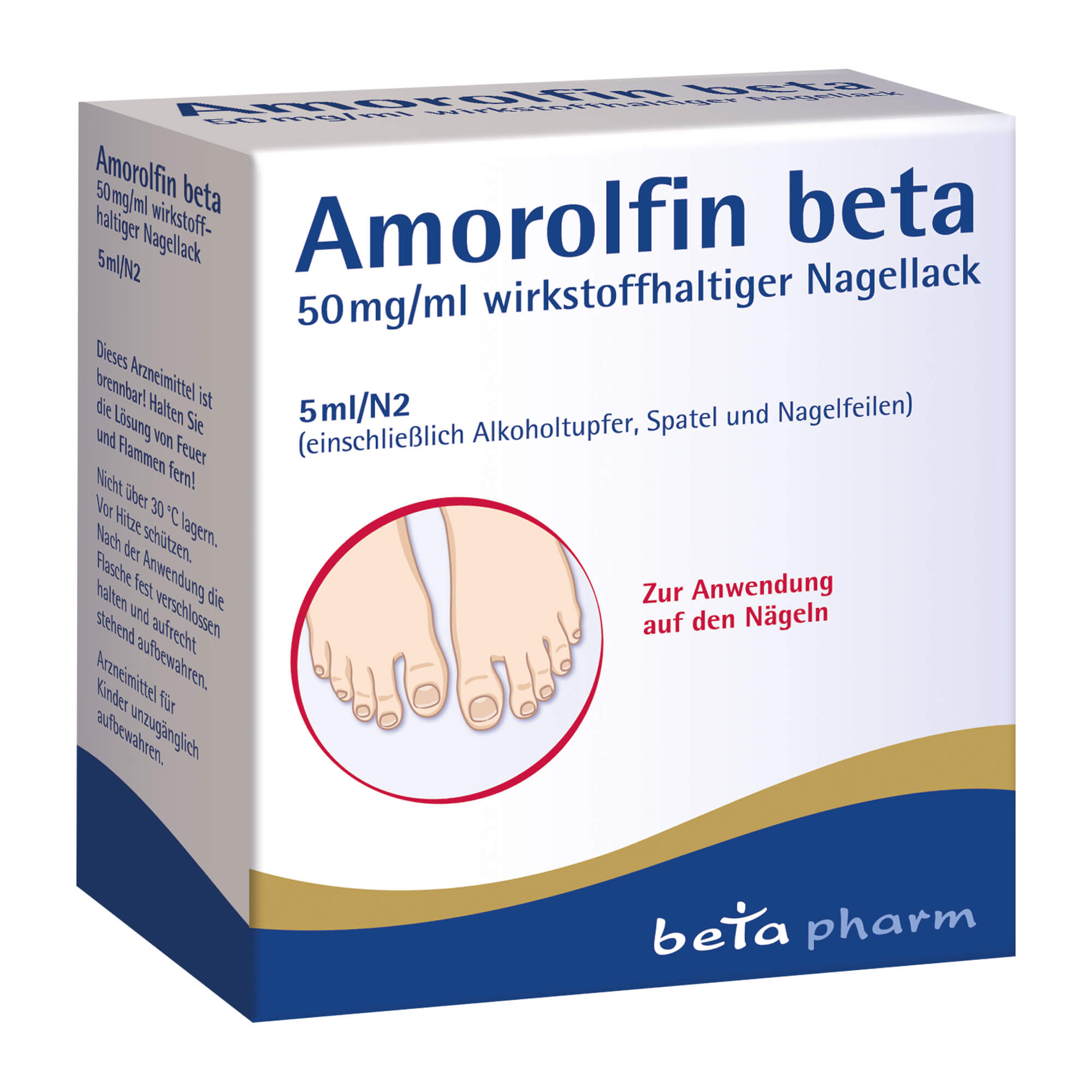 Amorolfin Beta 50 Mg/Ml Wirkstoffhaltiger Nagellack - None