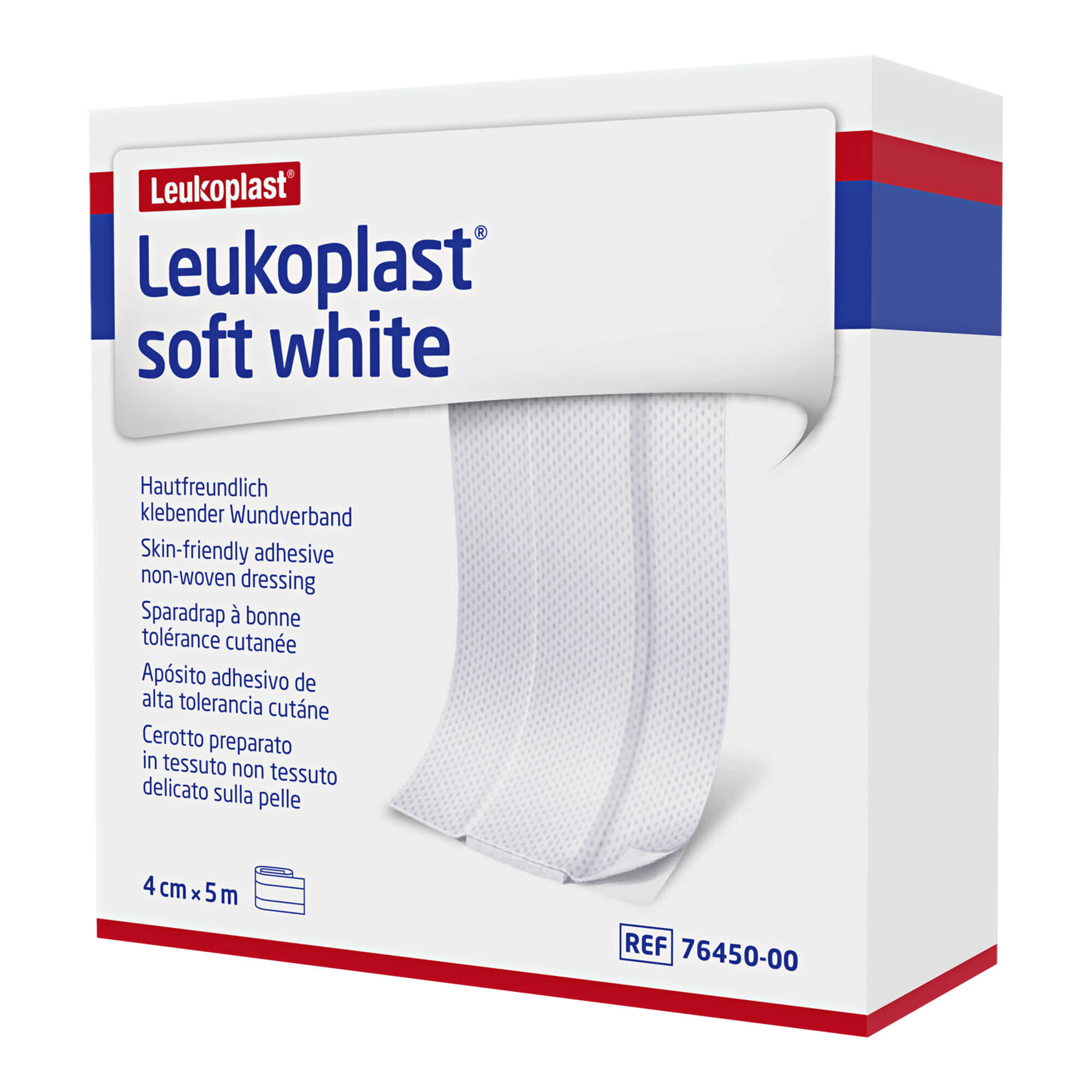 Leukoplast soft white Pflaster 4 cmx5 m Rolle