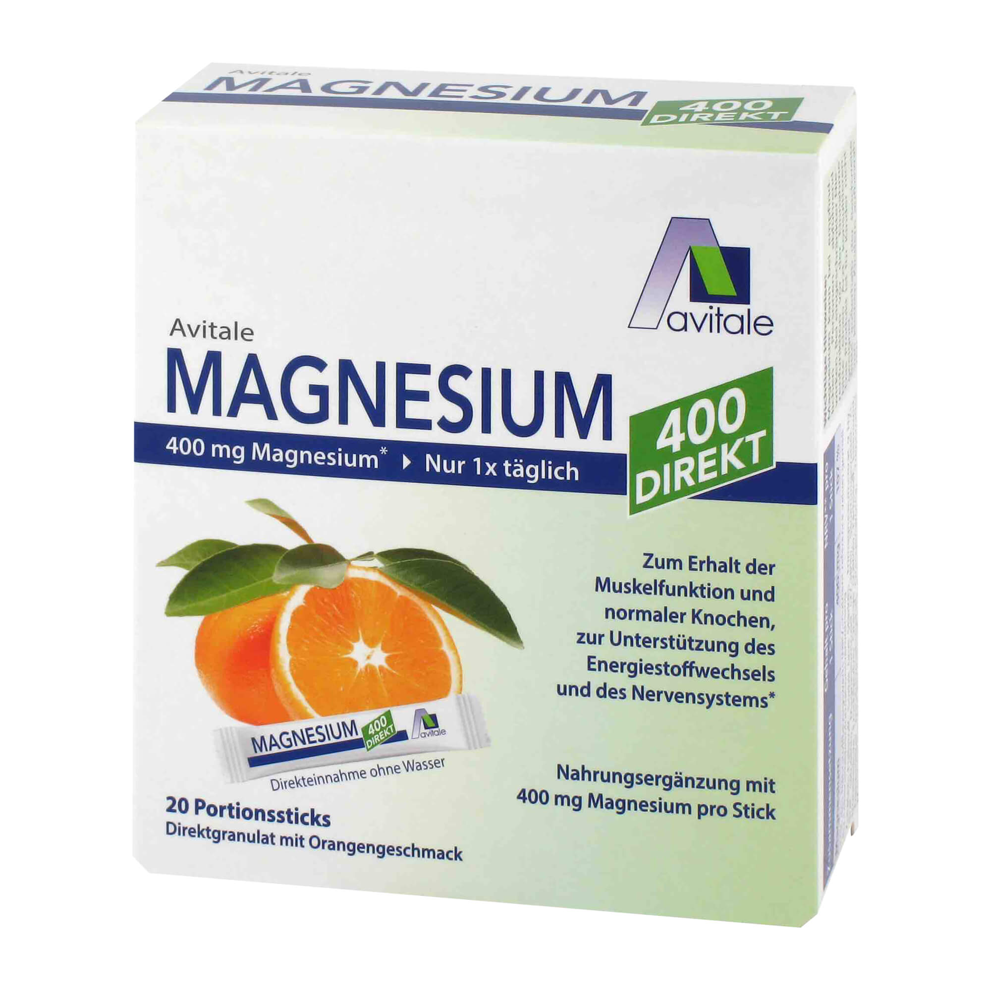 Magnesium 400 direkt Orange Portionssticks