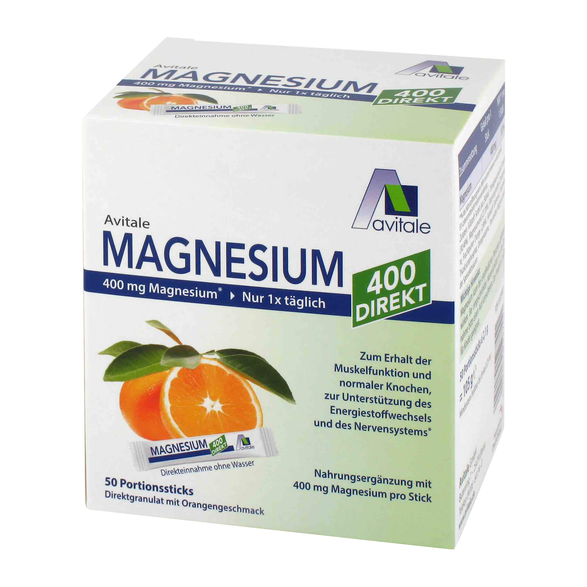 Magnesium 400 direkt Orange Portionssticks