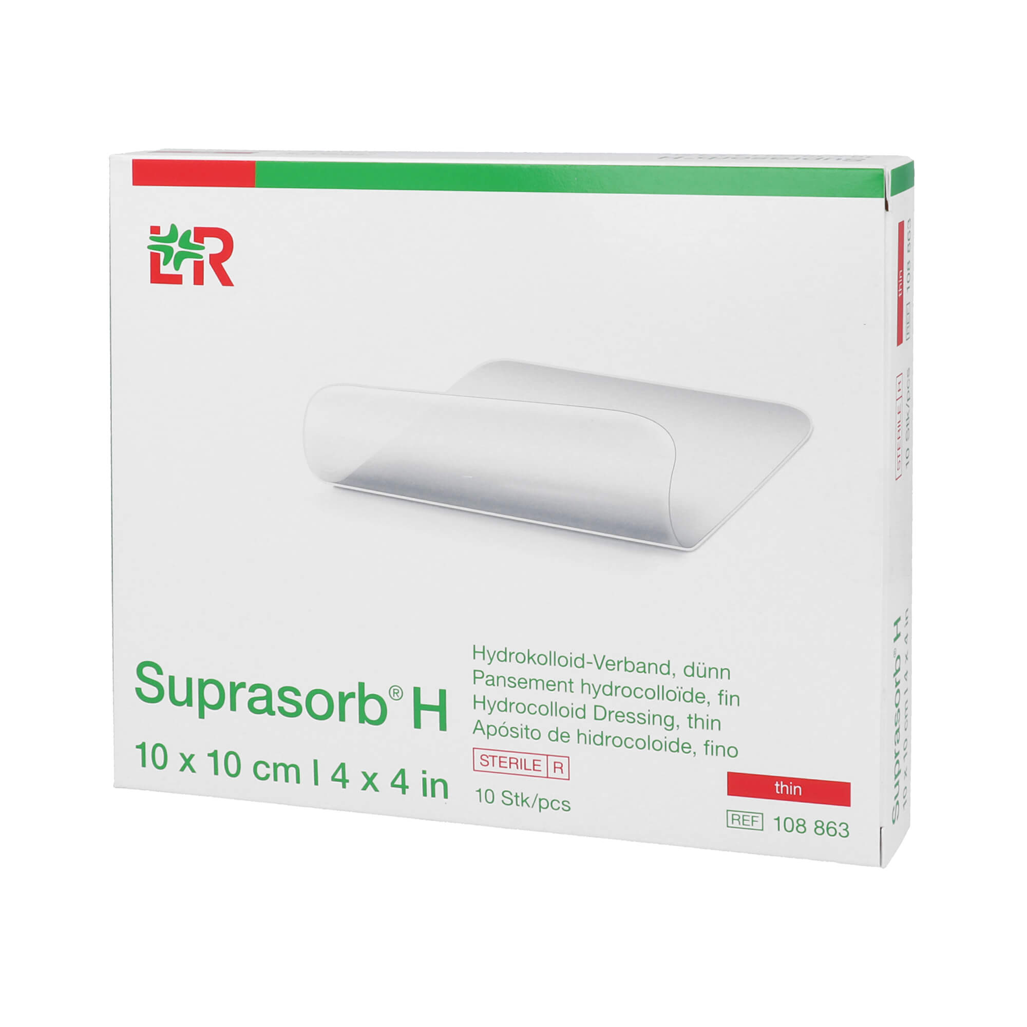 Suprasorb H Hydrokolloid-Verband Dünn 10X10 Cm - None