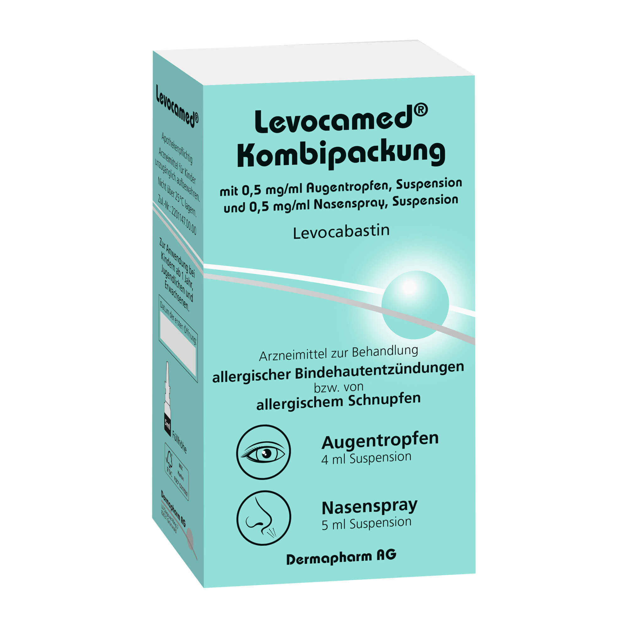 Levocamed Kombipackung 0,5 Mg/Ml Augentropfen + Nasenspray - None