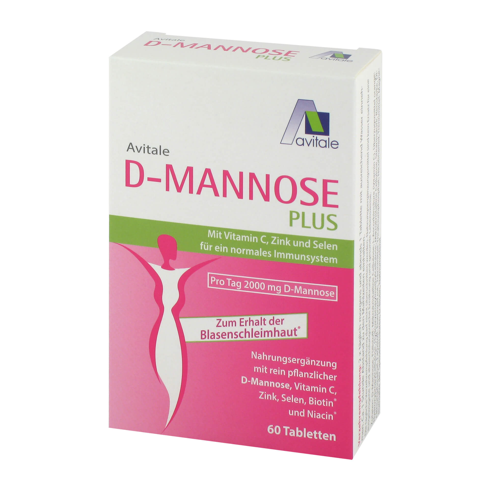 D-Mannose Plus 2000 mg Tabletten mit Vit.und Mineralstof.