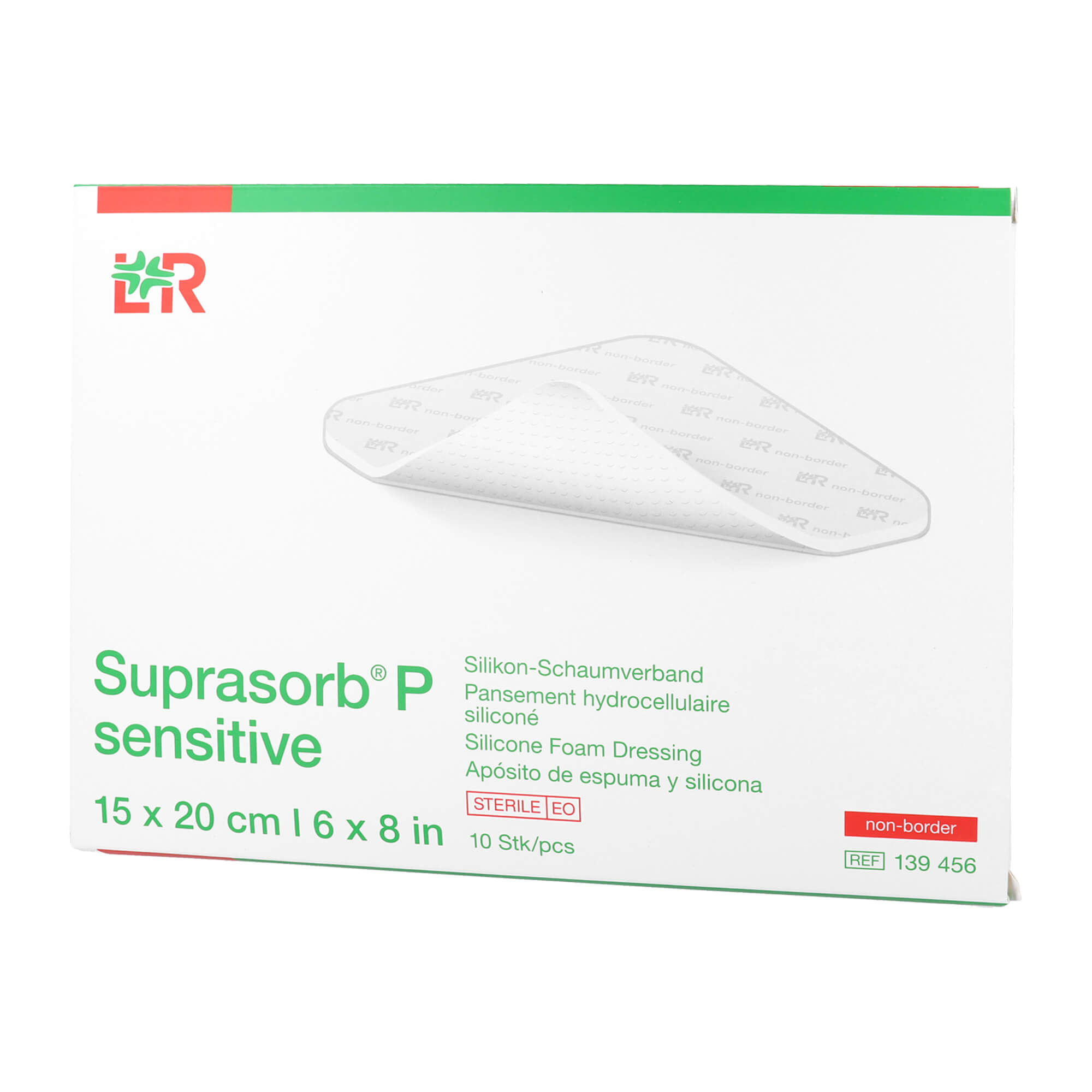 Suprasorb P sensitive PU-Schaumv.non-bor.15x20cm