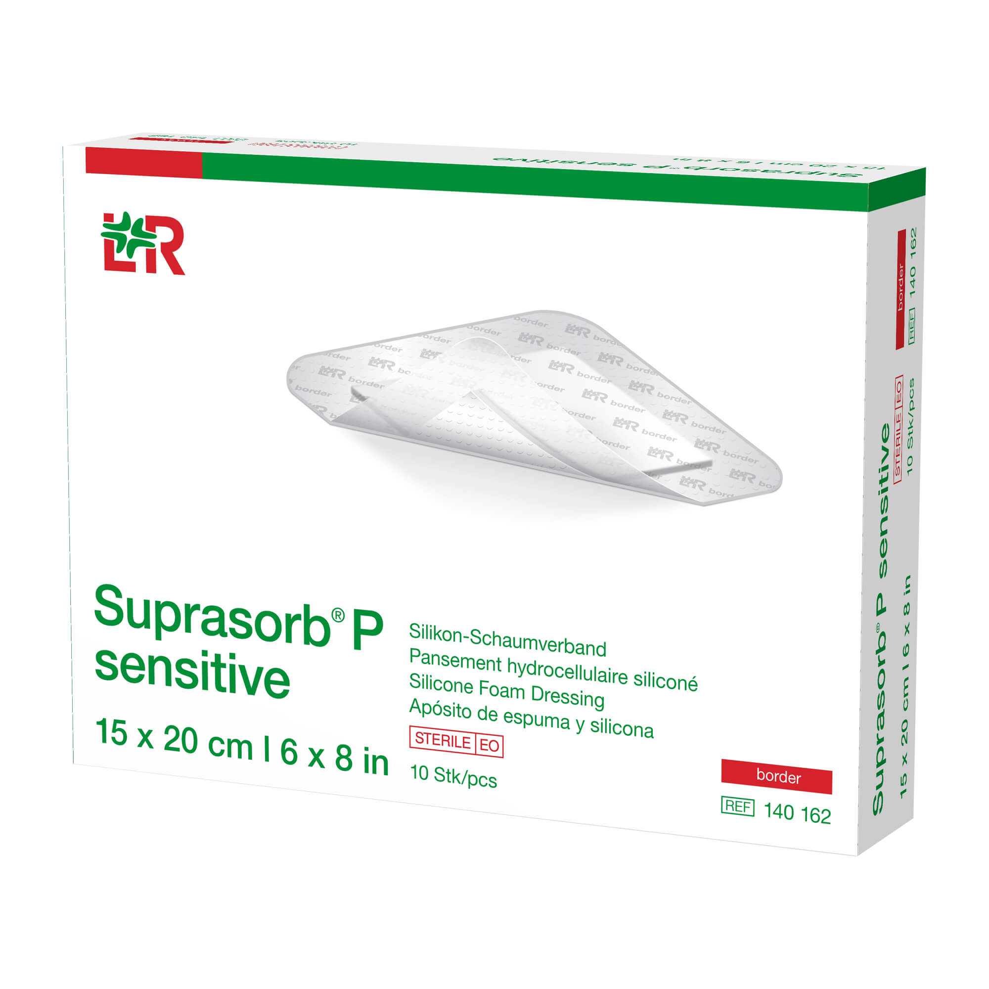 Suprasorb P sensitive PU-Schaumv.border 15x20cm