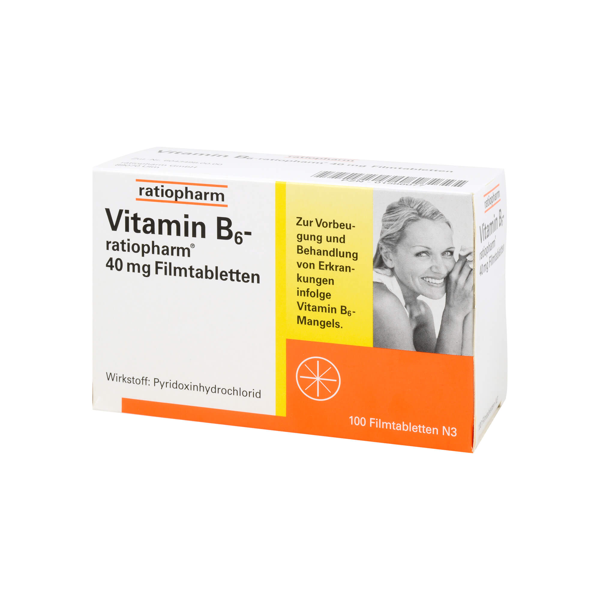 Vitamin B6 Ratiopharm 40 Mg Filmtabletten - None