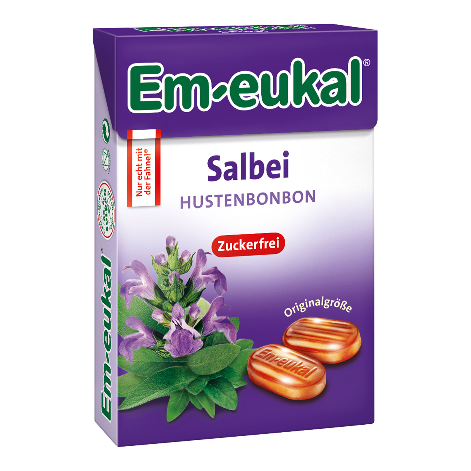 Em-Eukal Salbei Bonbons Box Zuckerfrei - None