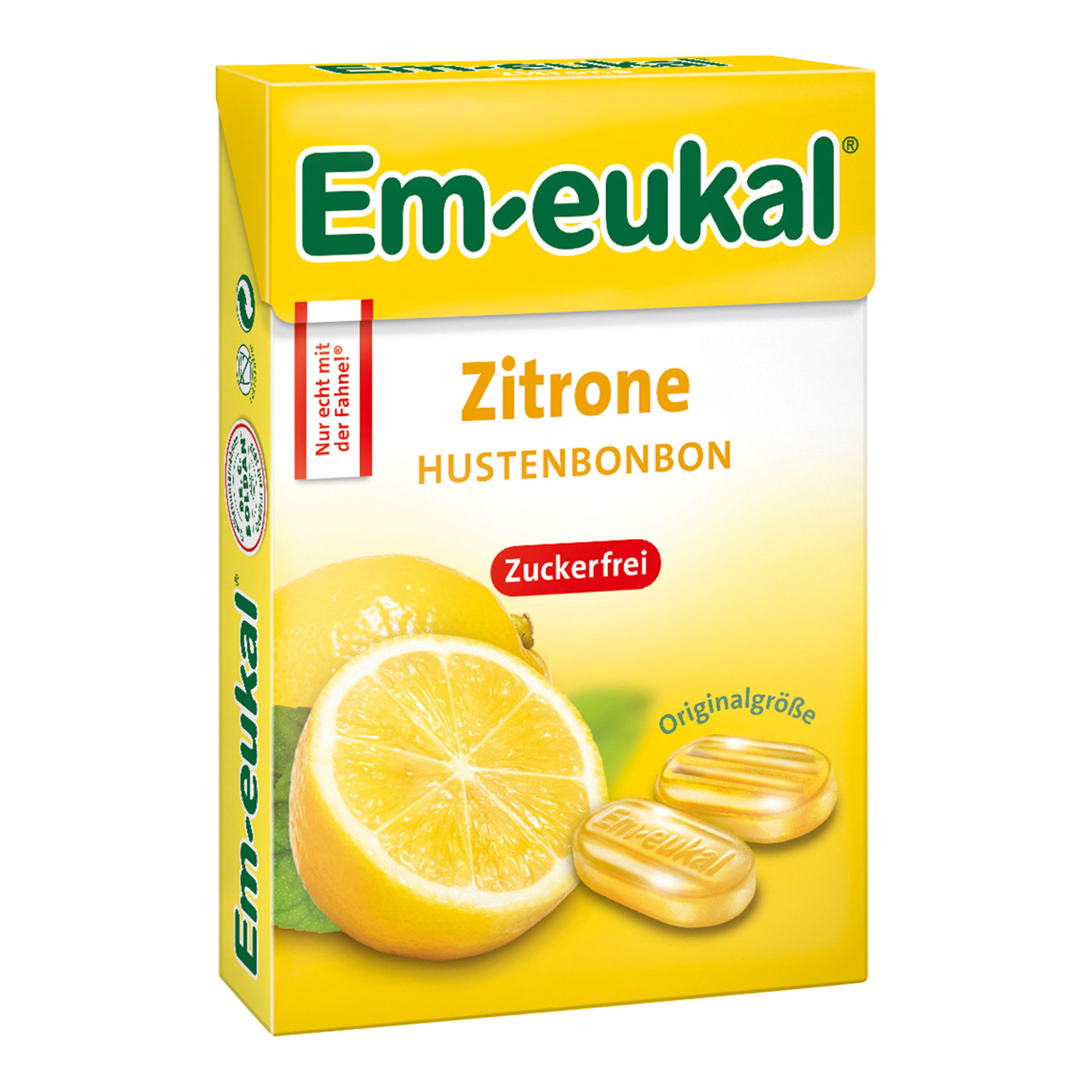 Em-Eukal Zitrone Bonbons Box Zuckerfrei - None