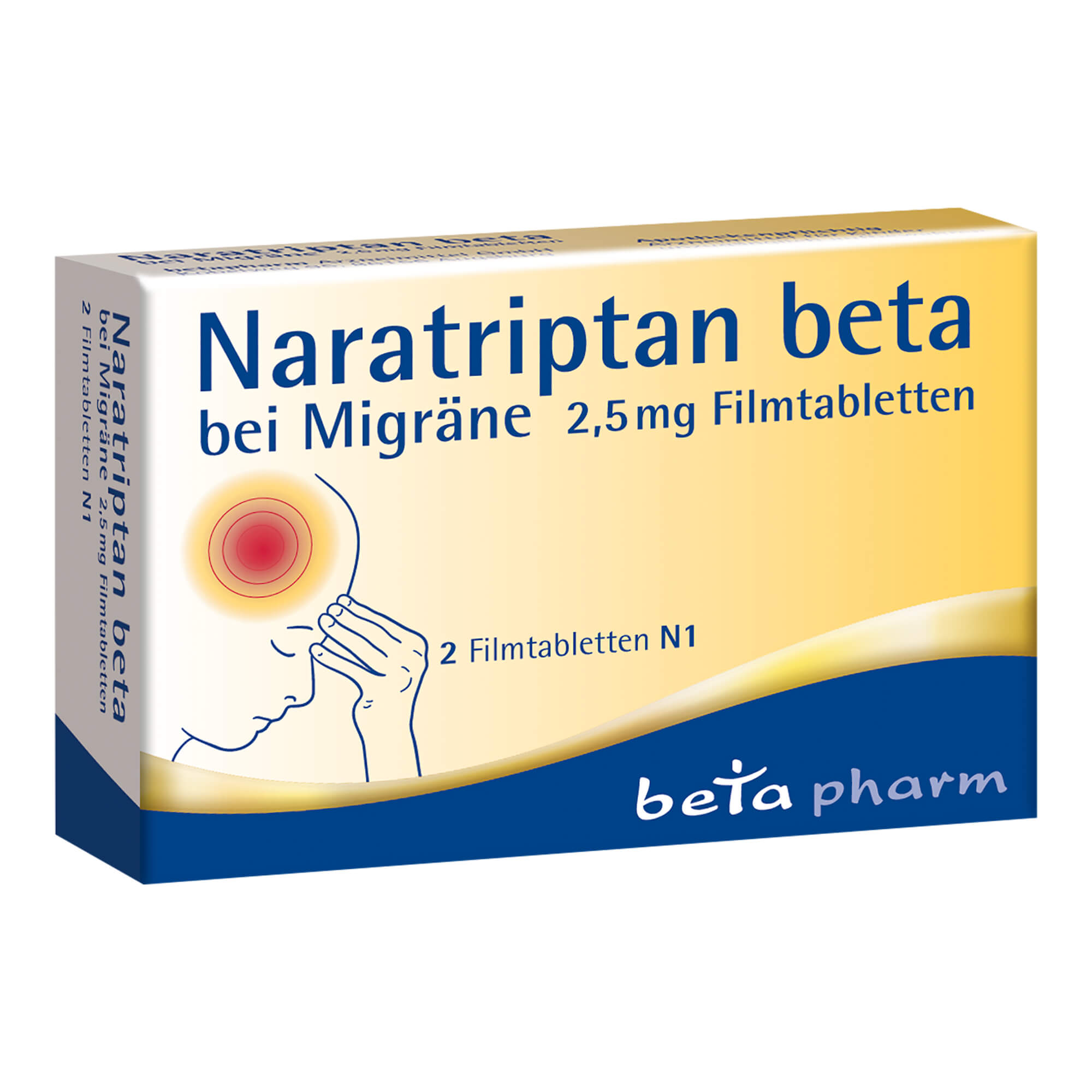 Naratriptan Beta Bei Migräne 2,5 Mg Filmtabletten - None