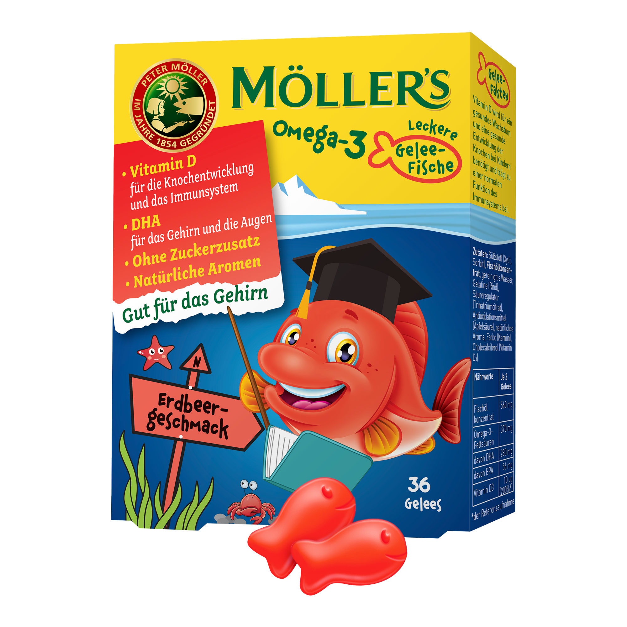 Möller'S Omega-3 Gelee-Fische - None