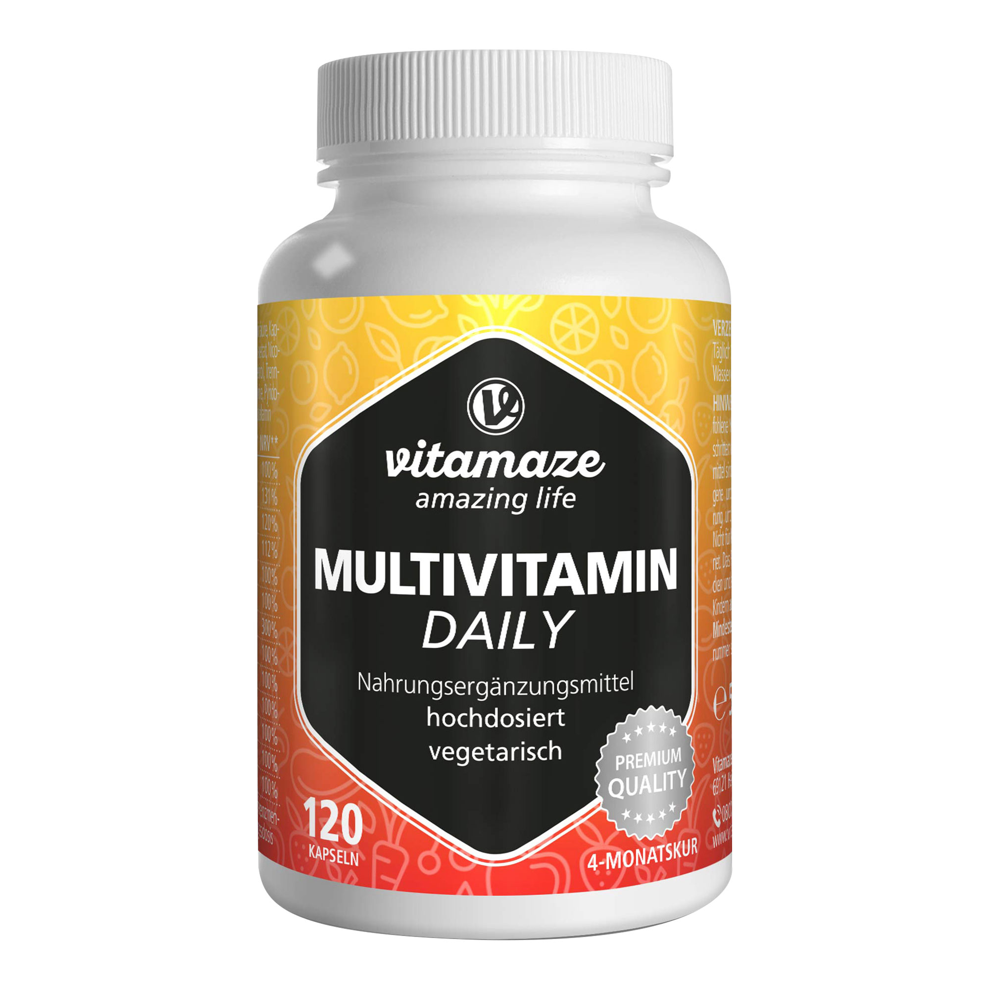 Multivitamin Daily ohne Jod vegetarisch Kapseln