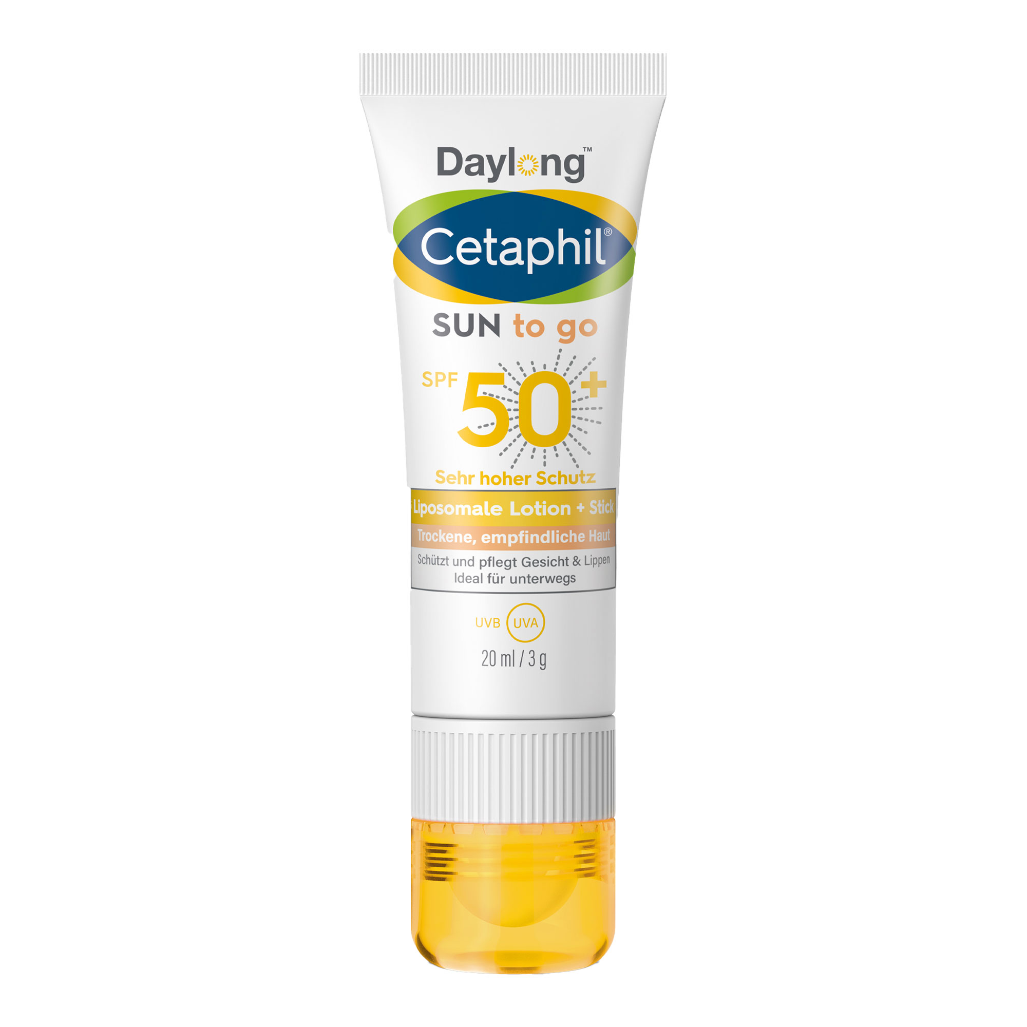 Daylong Cetaphil SUN To go Sonnencreme-Stick für empfindliche Oberhaut SPF 50+ 20 ml