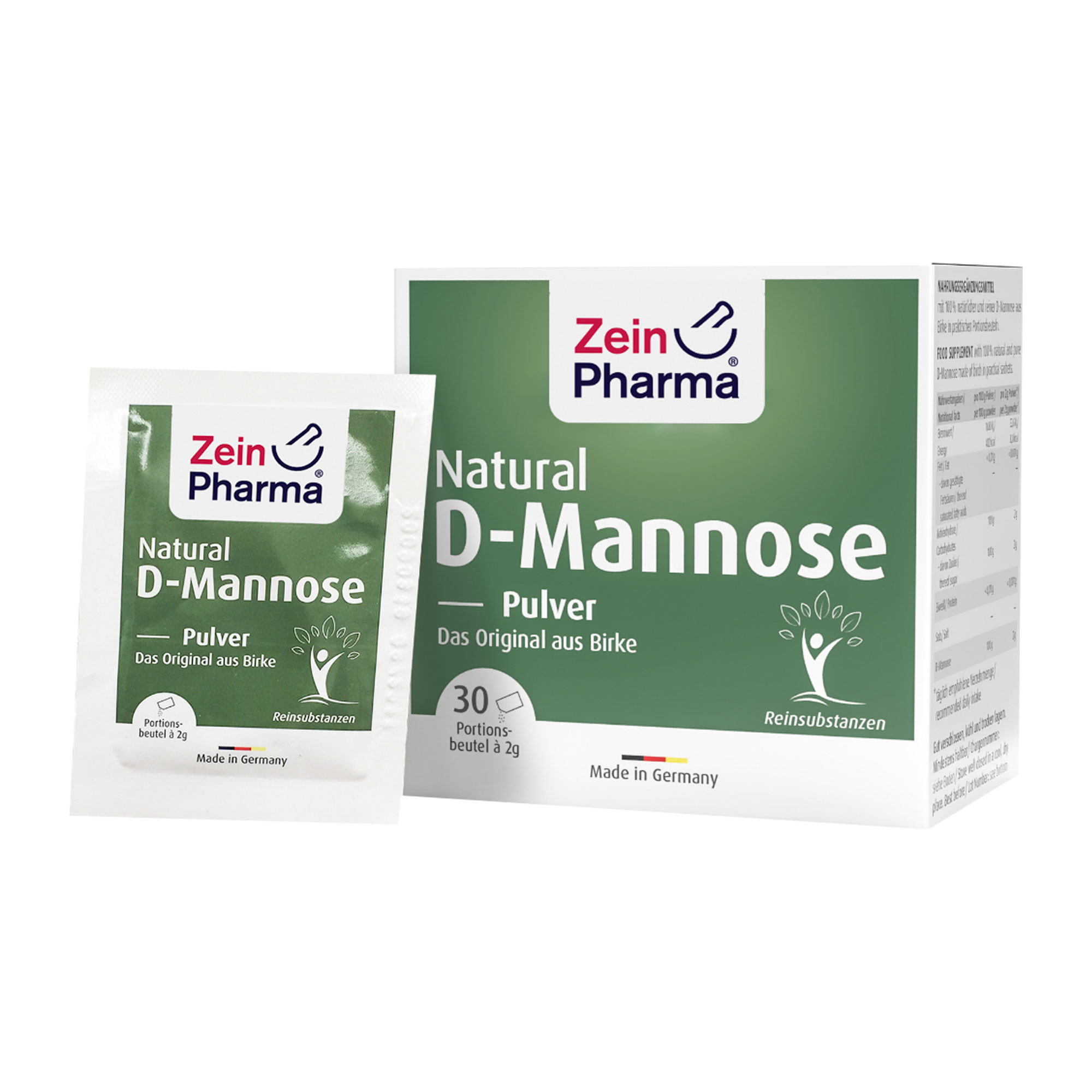 Natural D-Mannose 2000 Mg Pulver Beutel - None