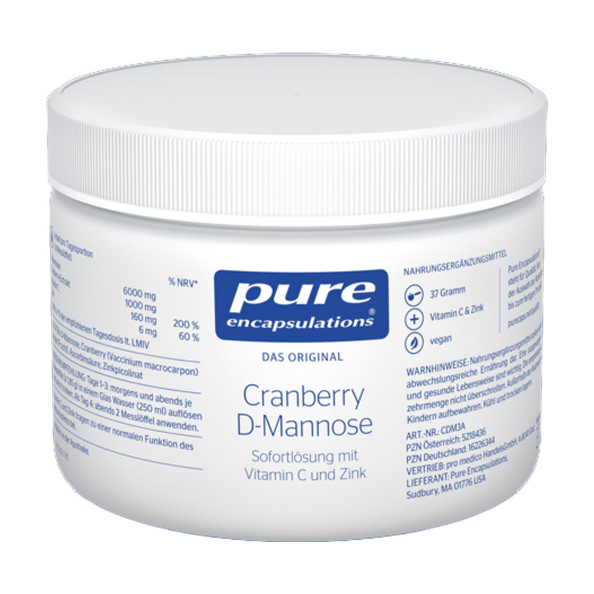 Pure Encapsulations Cranberry D-Mannose Pulver - None