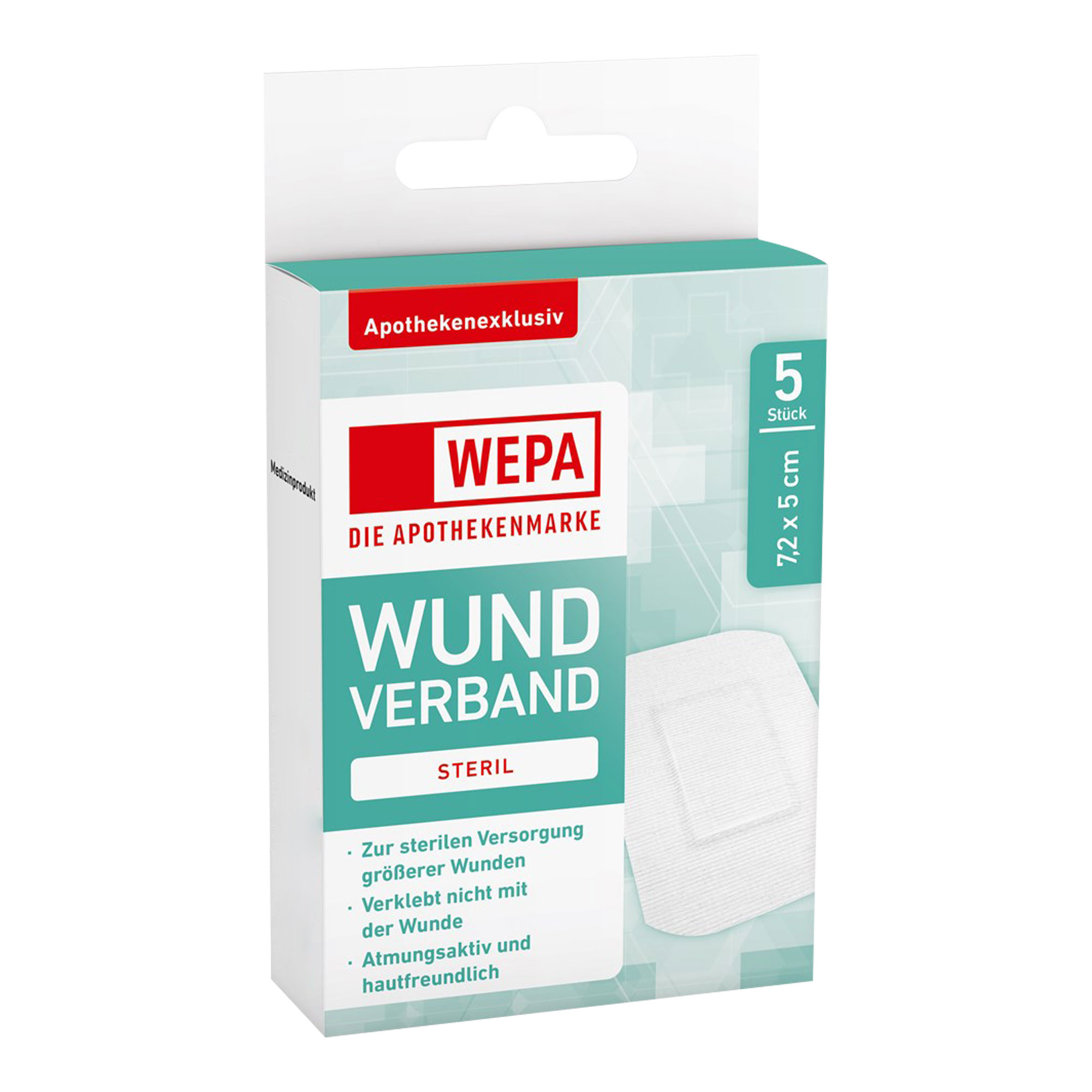 Wepa Wundverband 7,2X5 Cm Steril - None