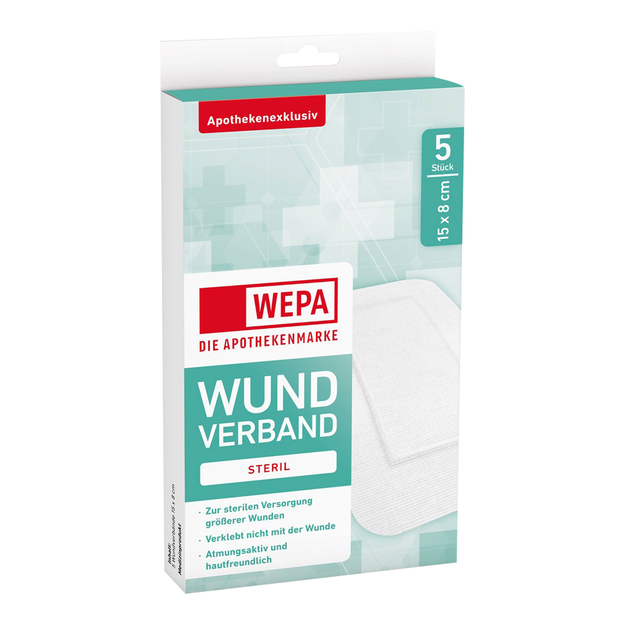 Wepa Wundverband 15X8 Cm Steril - None