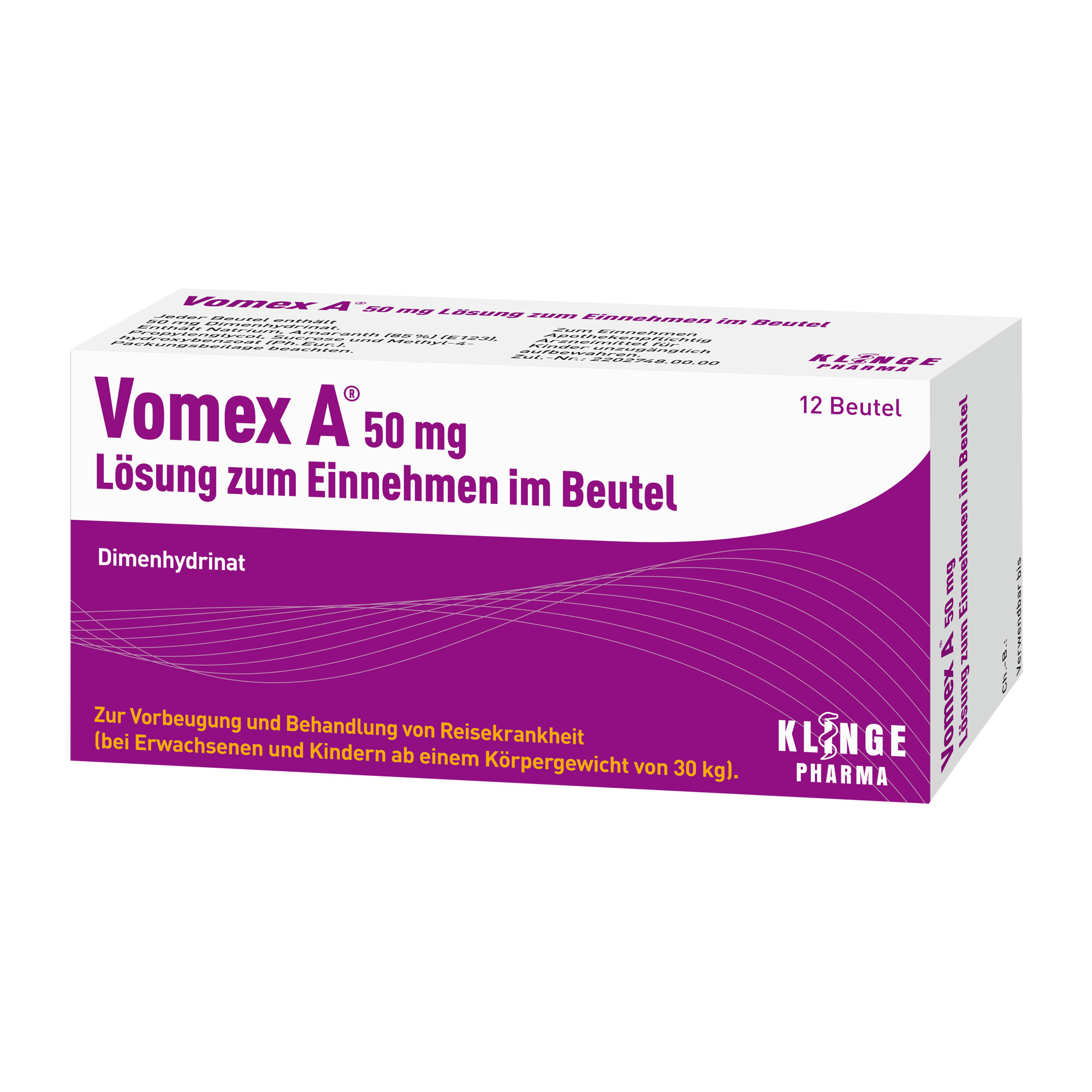 Vomex A 50 Mg Lösung Zum Einnehmen Im Beutel - None