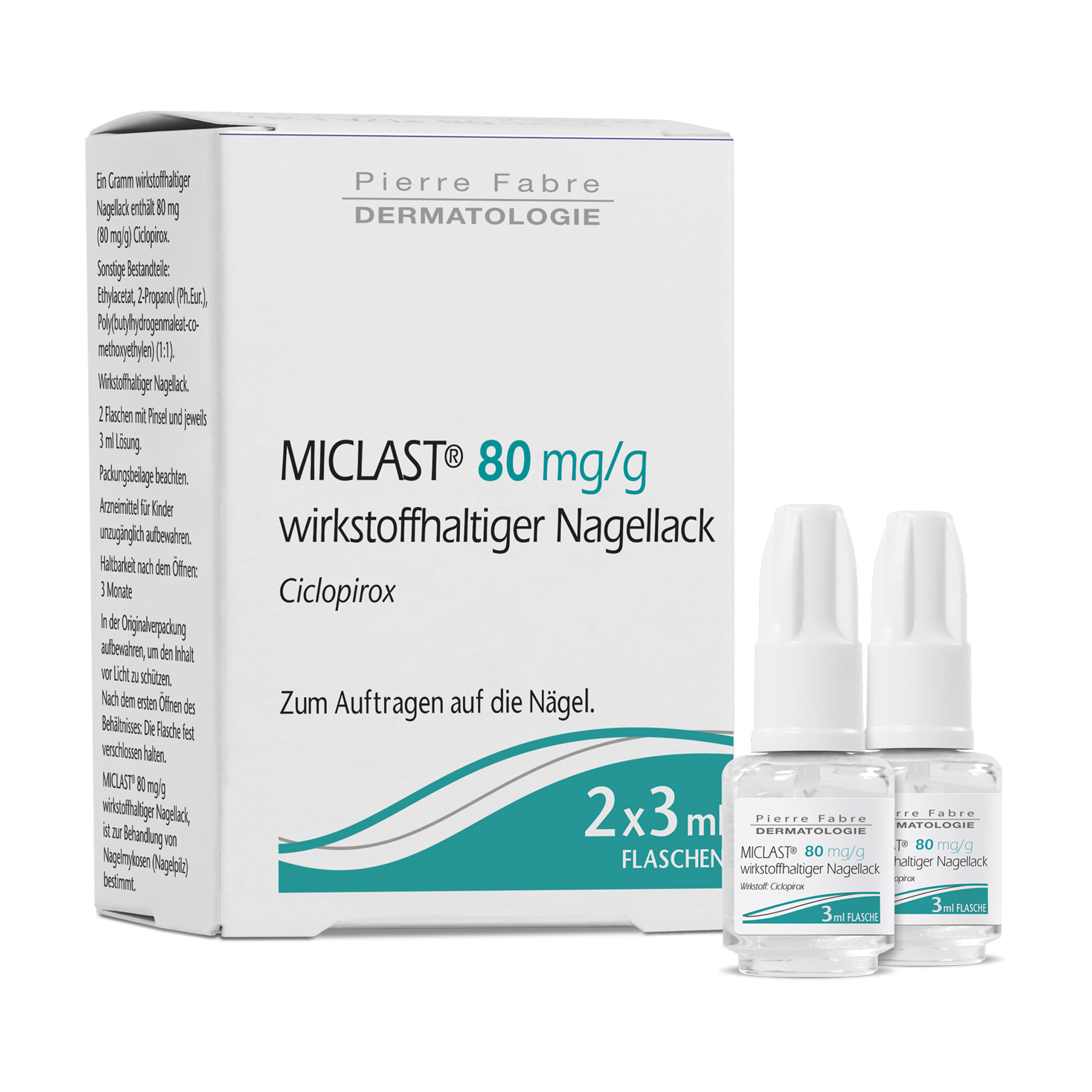 Miclast 80 Mg/G Wirkstoffhaltiger Nagellack - None