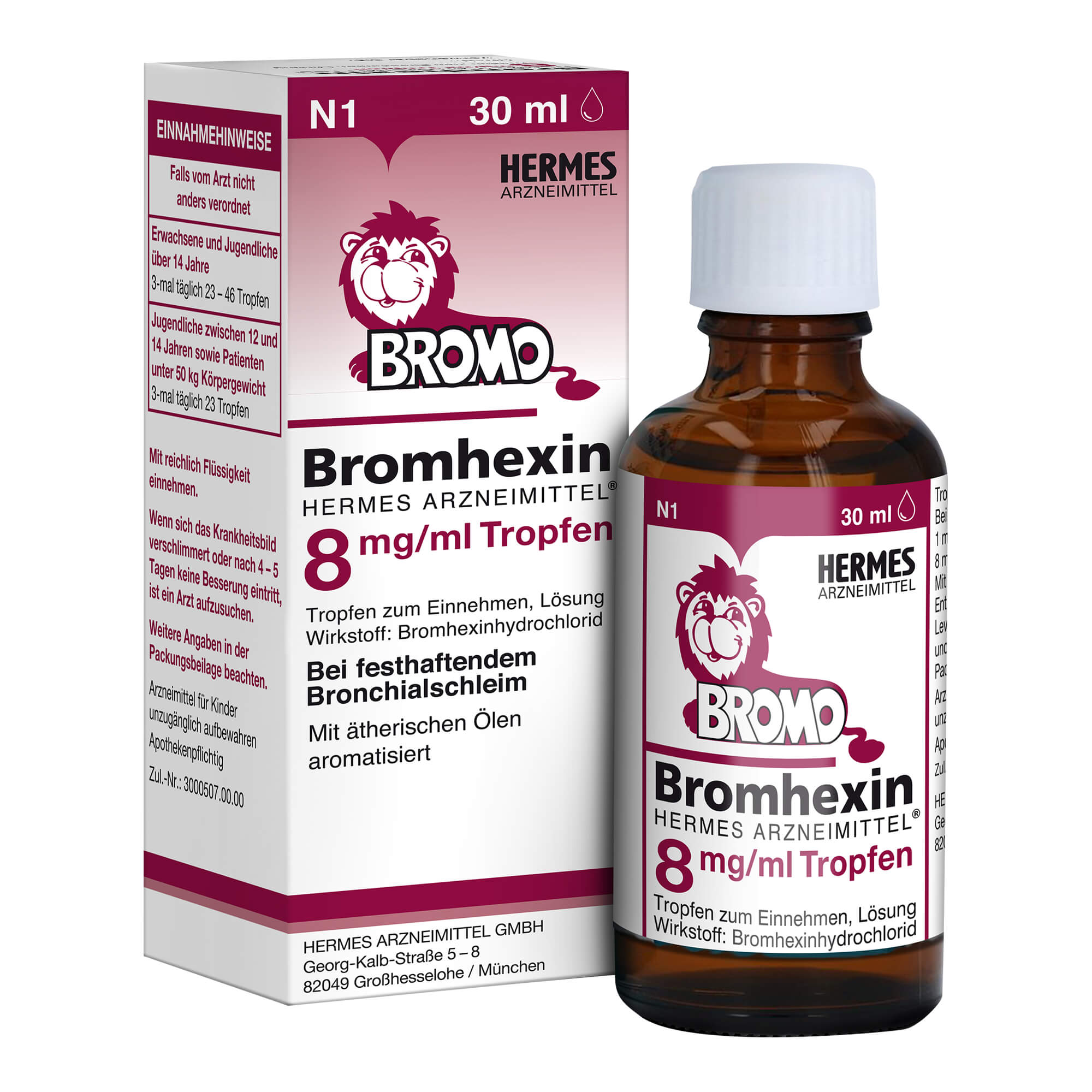 Bromhexin Hermes Arzneimittel 8 Mg/Ml Tropfen - None