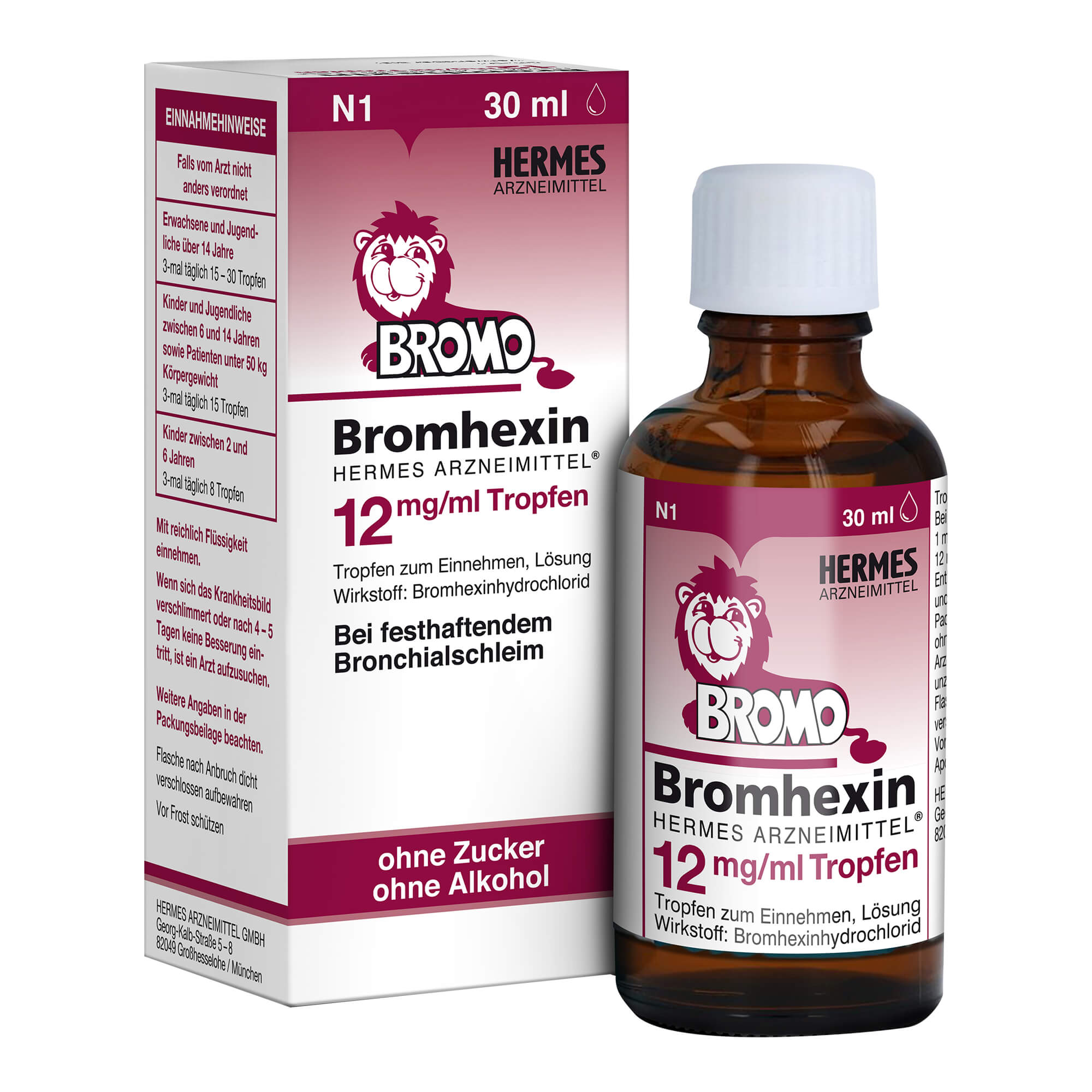 Bromhexin Hermes Arzneimittel 12 Mg/Ml Tropfen - None